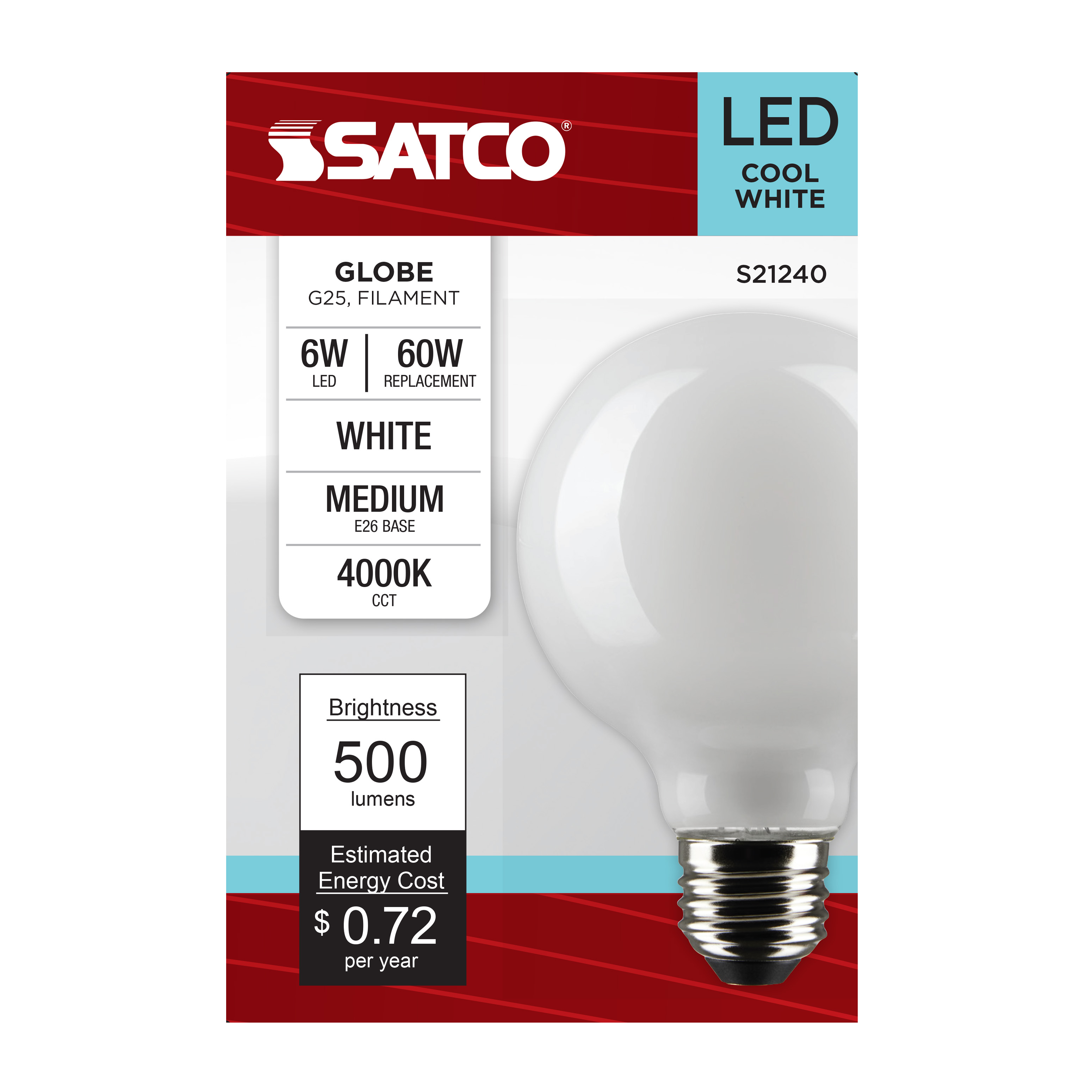 6G25/LED/WH/940/120V - S21240