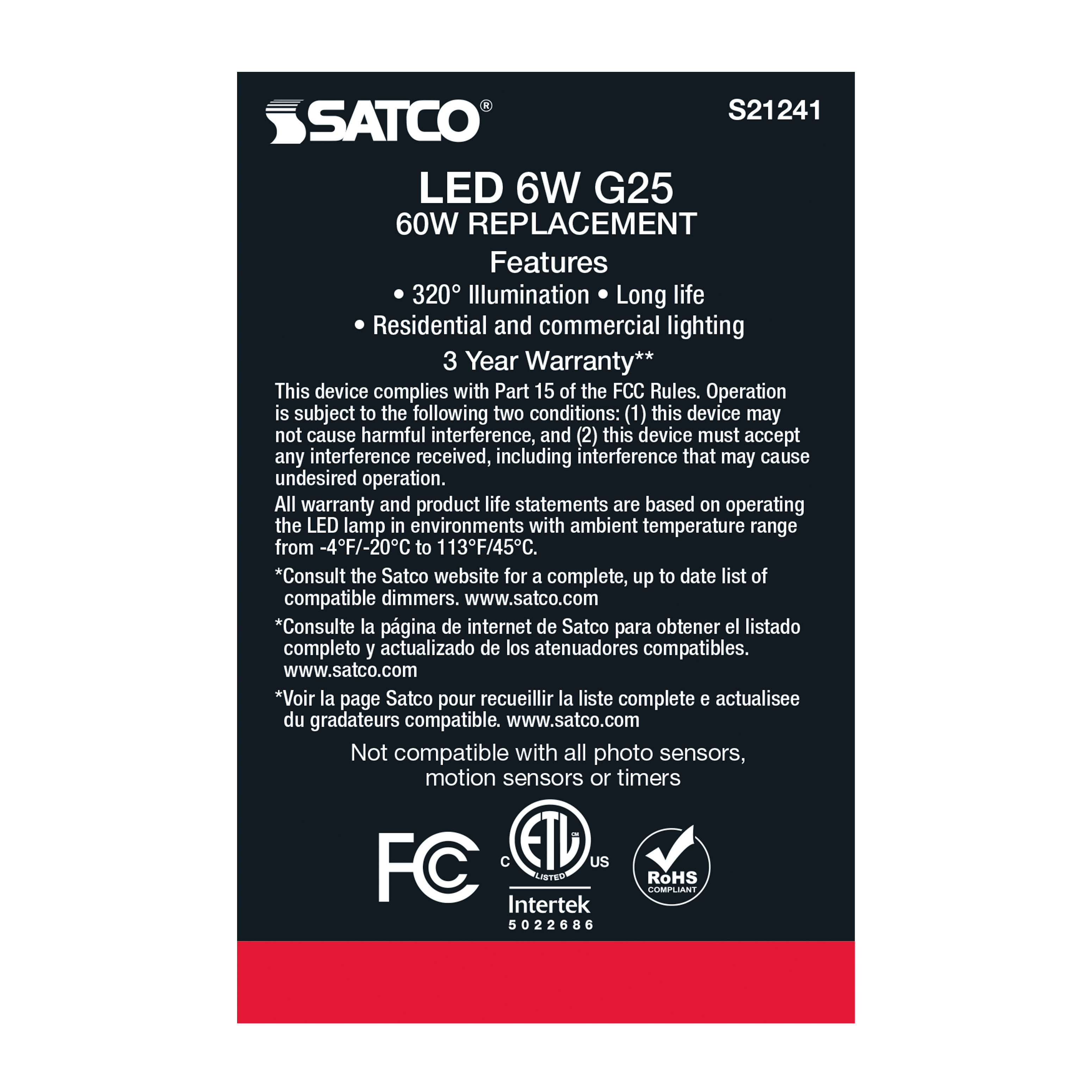 6G25/LED/WH/950/120V - S21241