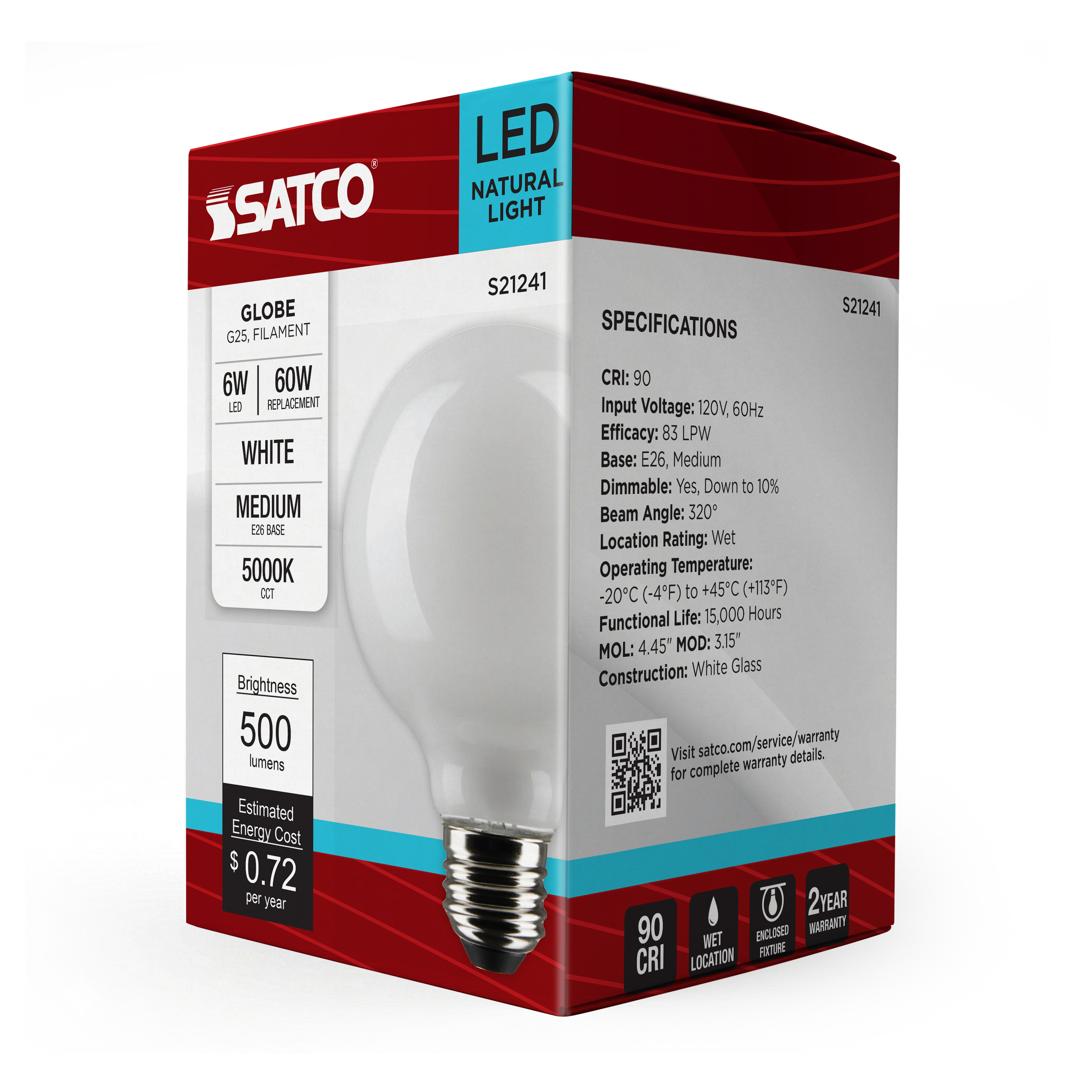 6G25/LED/WH/950/120V - S21241