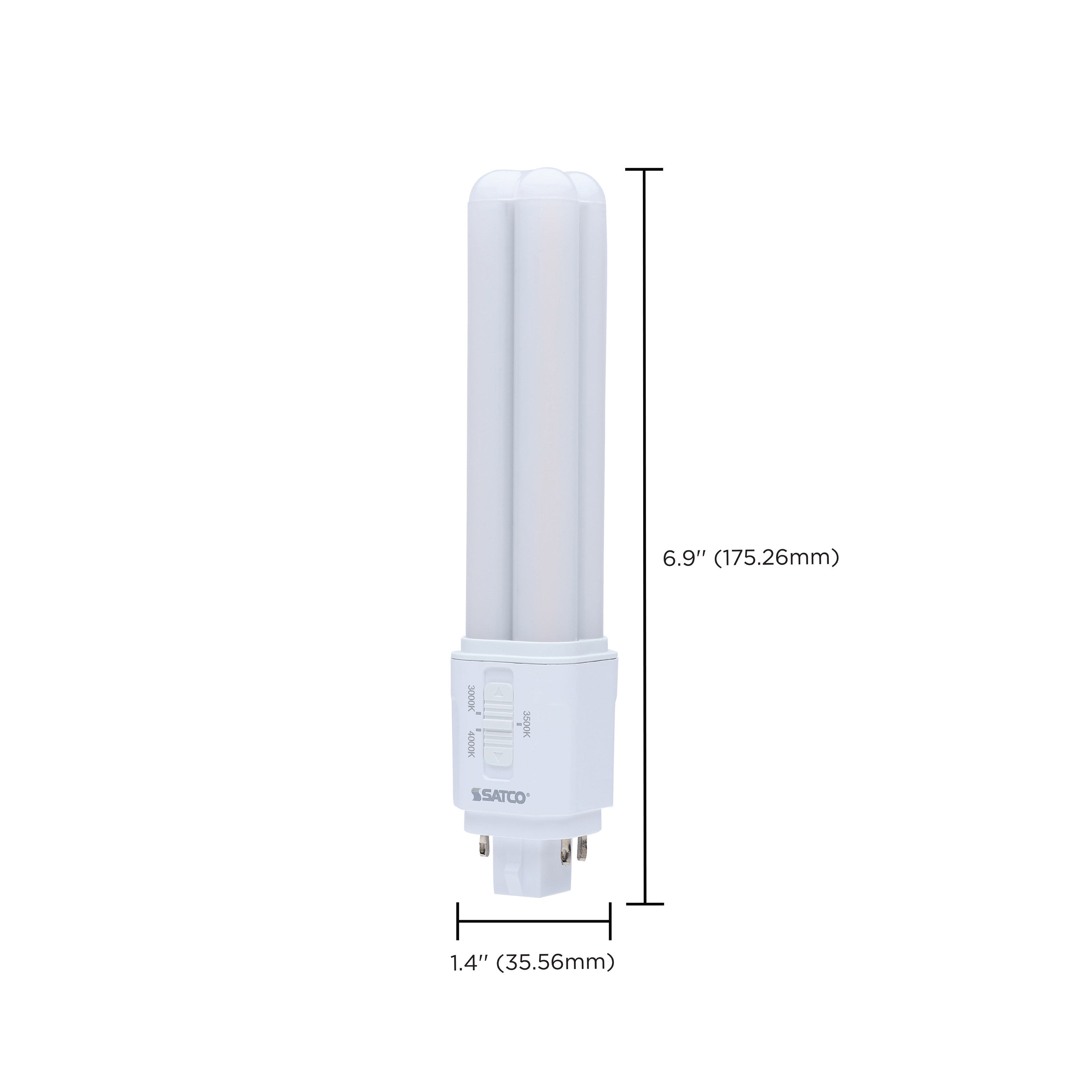 9.5W/LED/CFL/3CCT/DUAL/4P - S29854