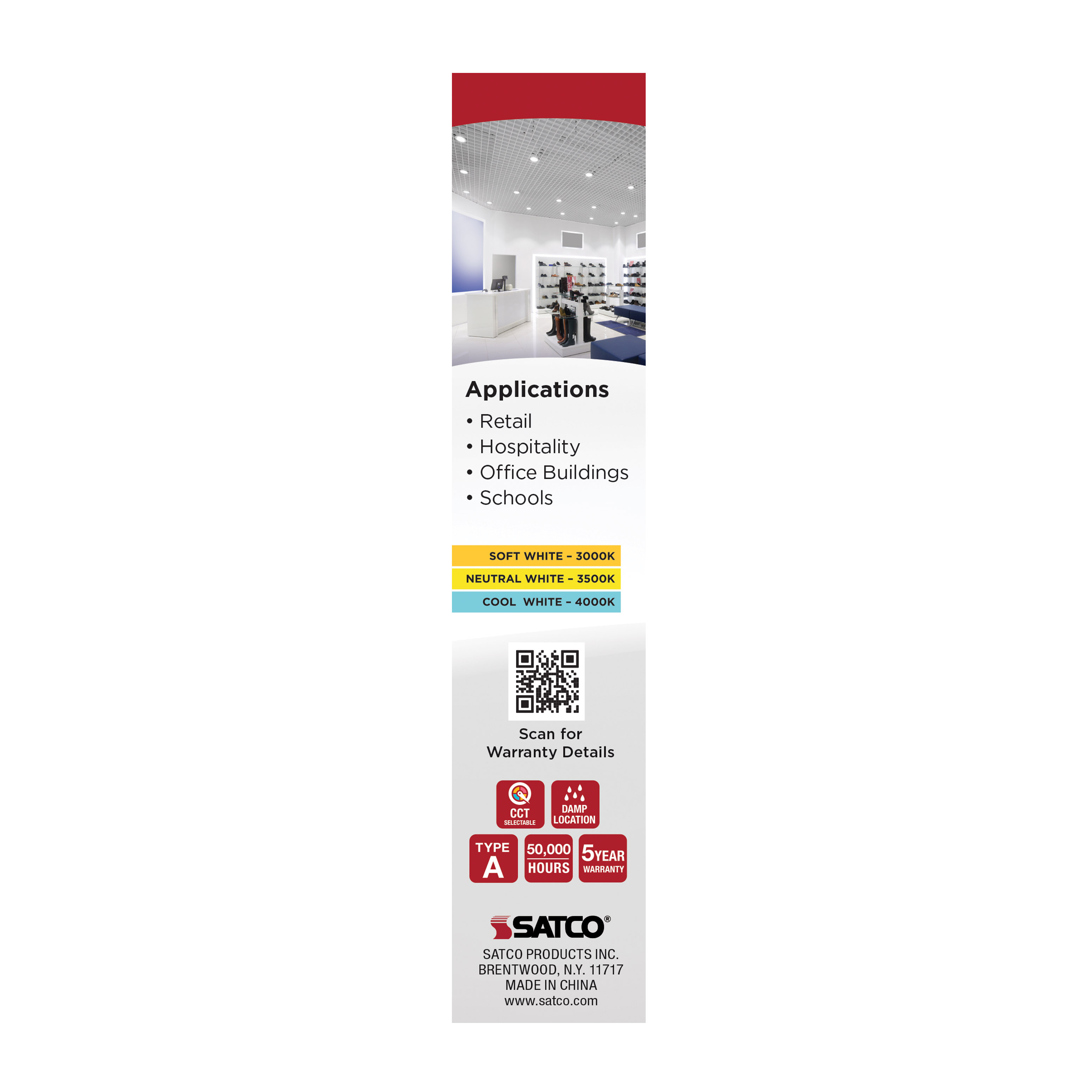 9.5W/LED/CFL/3CCT/DR/4P - S29856