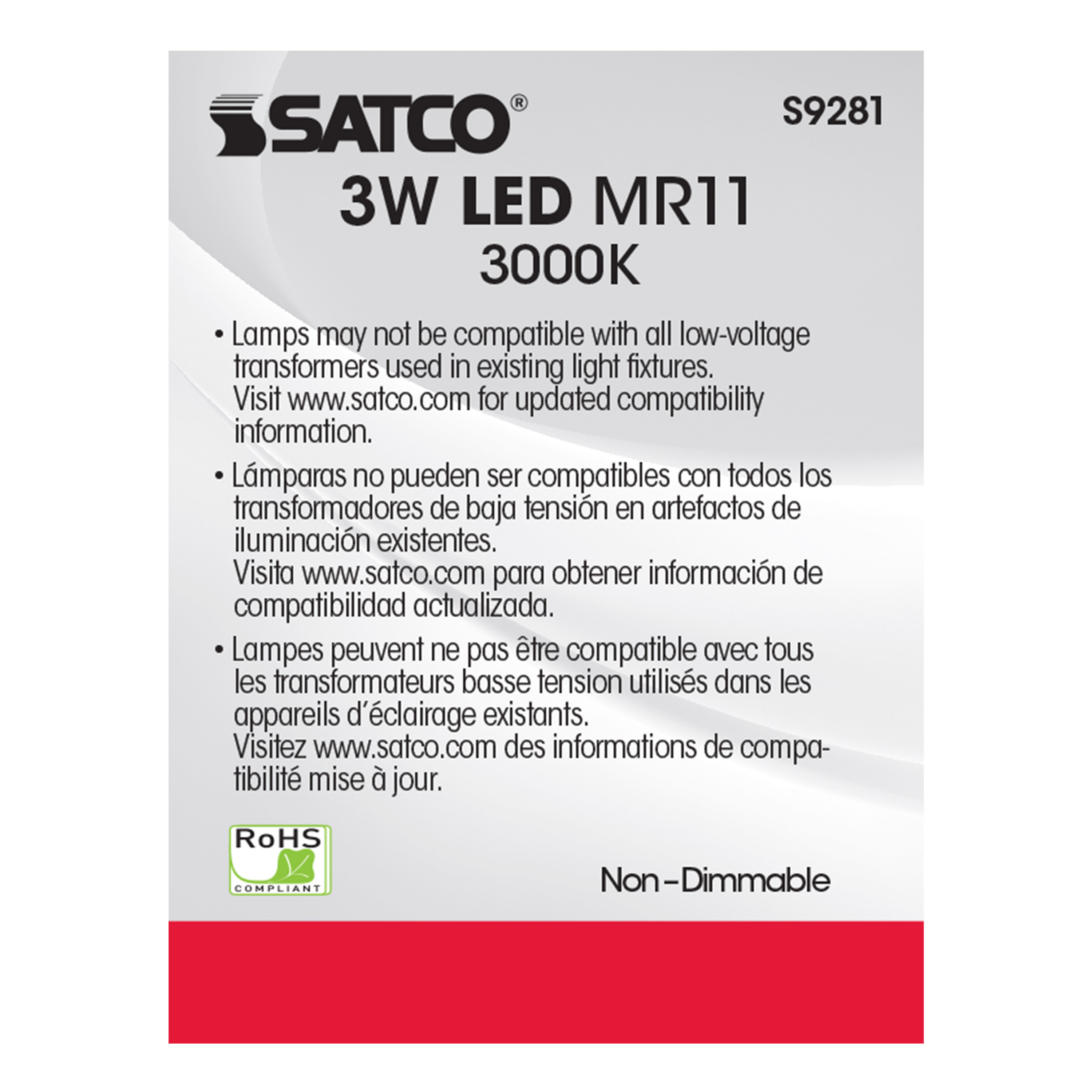 3MR11/LED/25'/3000K/12V - S9281