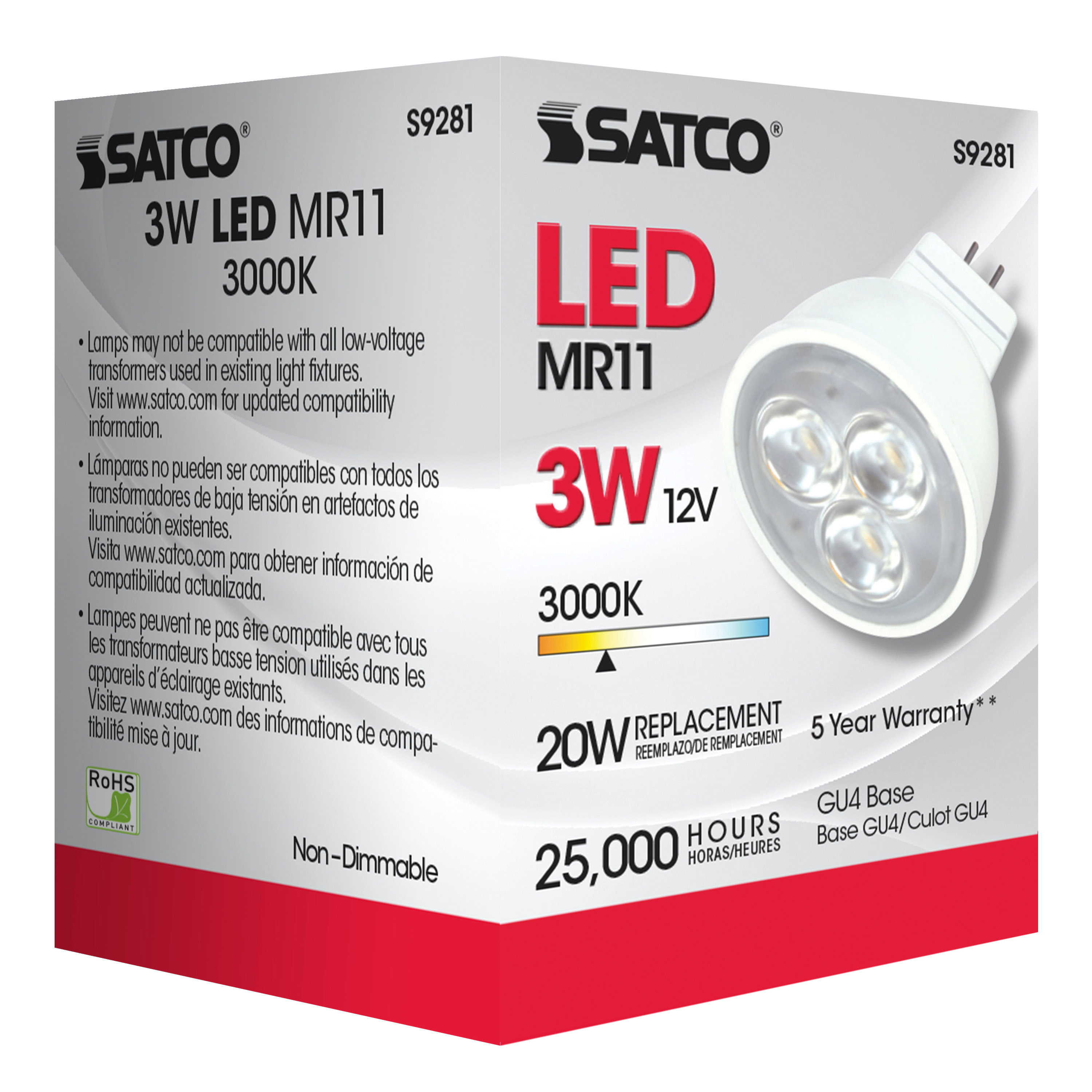 3MR11/LED/25'/3000K/12V - S9281