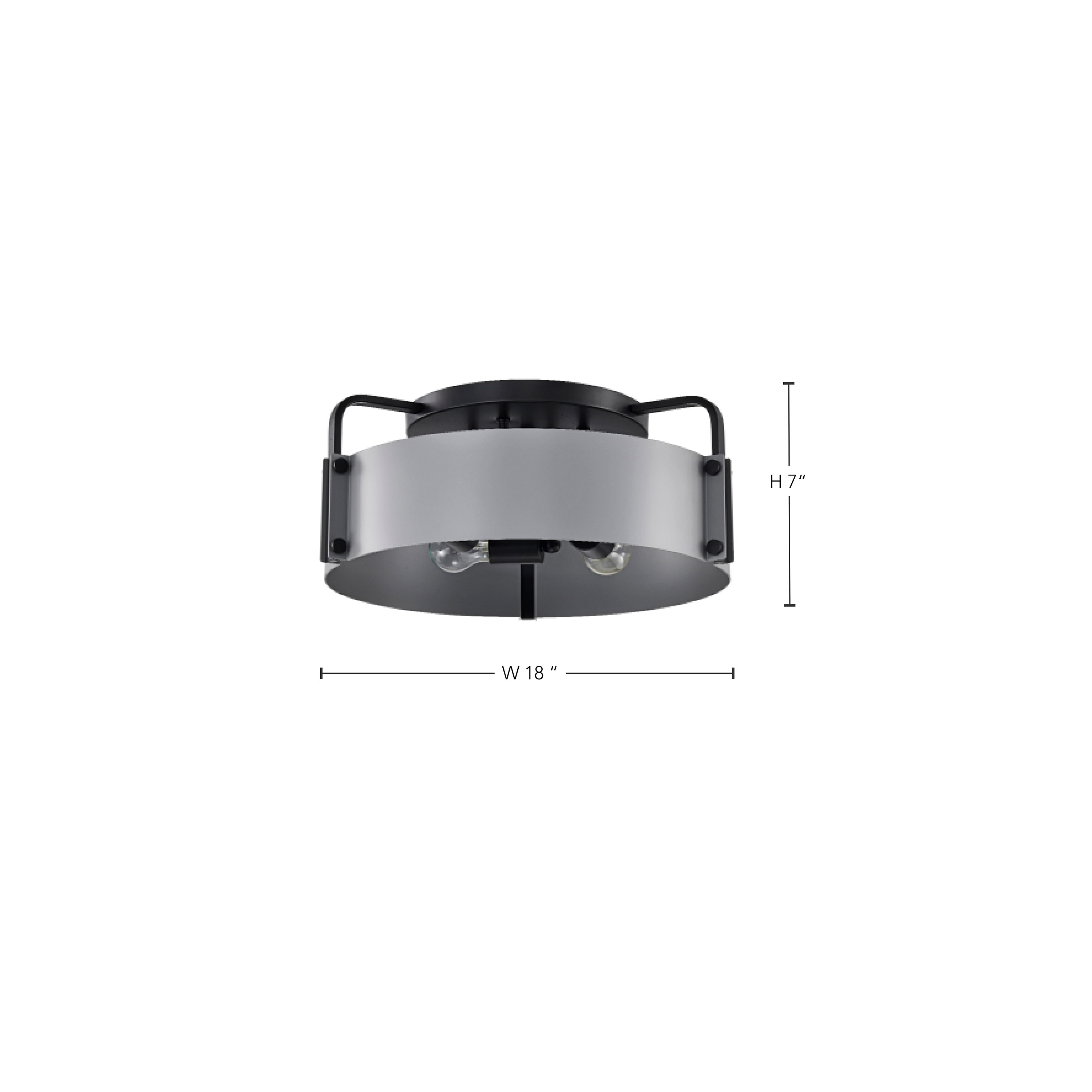 ALTOS 4 LIGHT 18" SEMI FLUSH - 60-7851