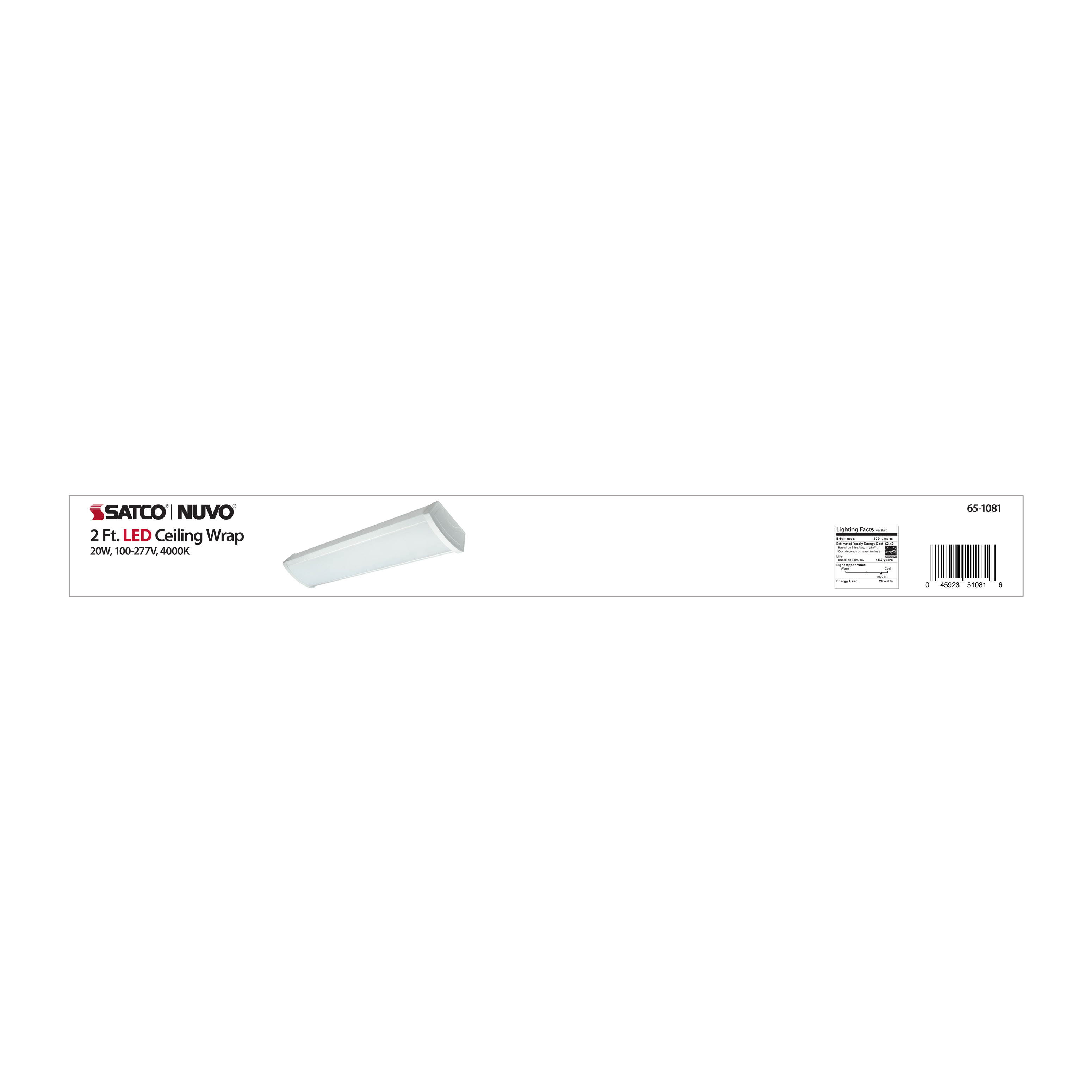 2FT LED CEILING WRAP - 65-1081