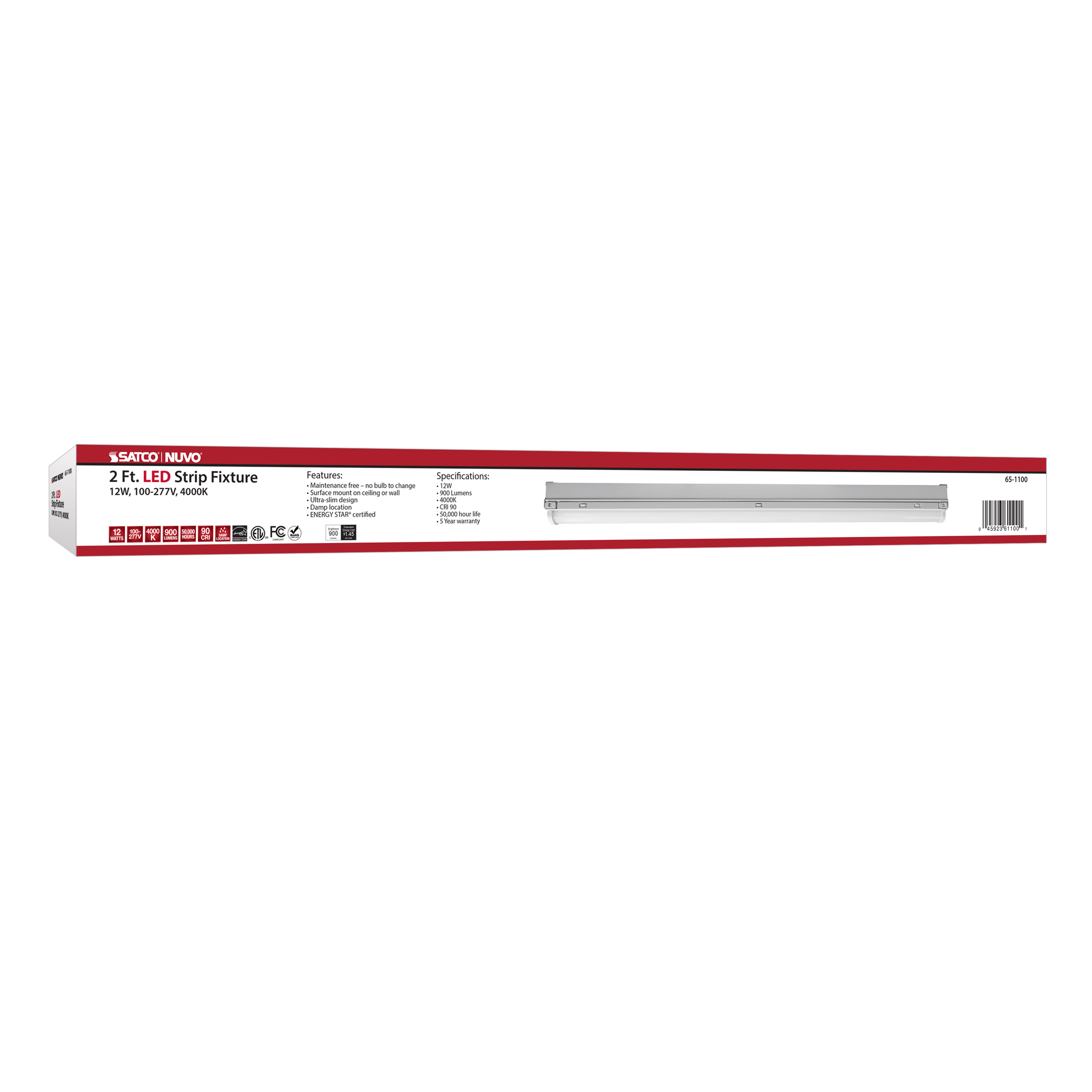 2FT LED STRIP LIGHT - 65-1100