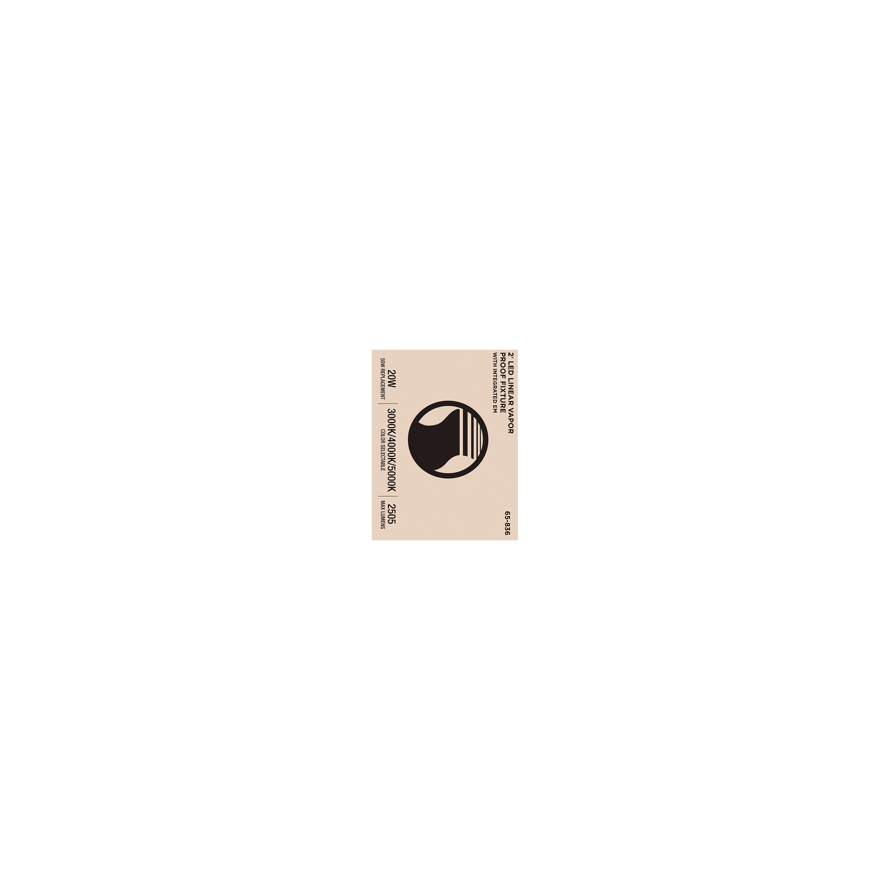 2' LED EM LINEAR VAPOR PROOF - 65-836