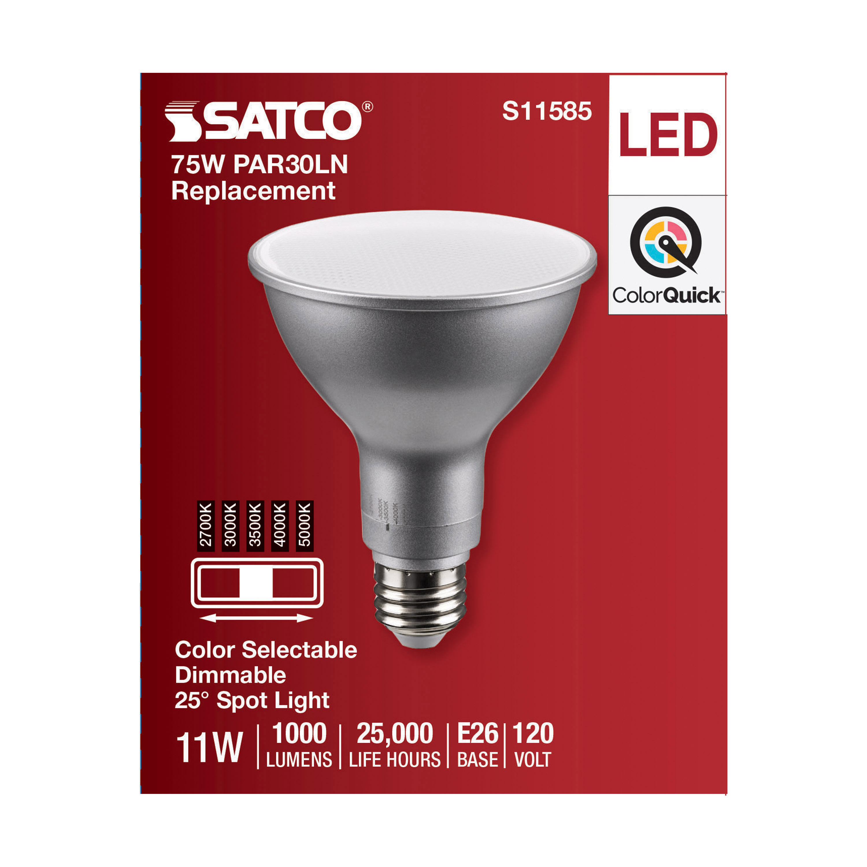 11PAR30LN/LED/5CCT/SP/120V - S11585
