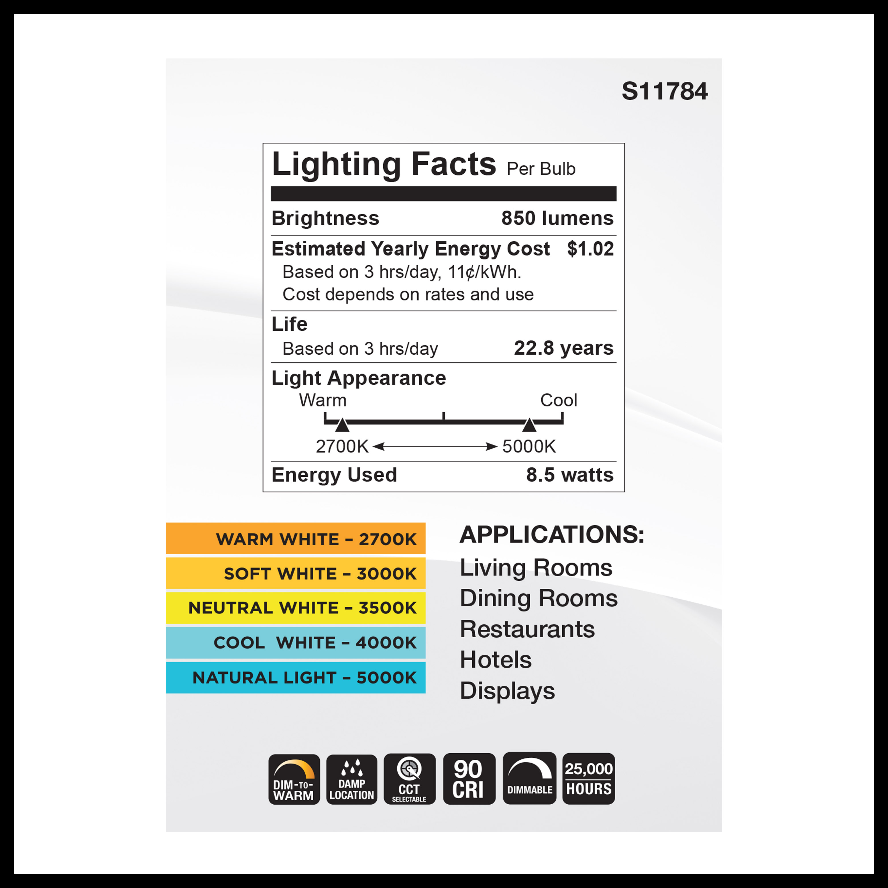 8.5BR30/LED/5CCT/WD/120V - S11784