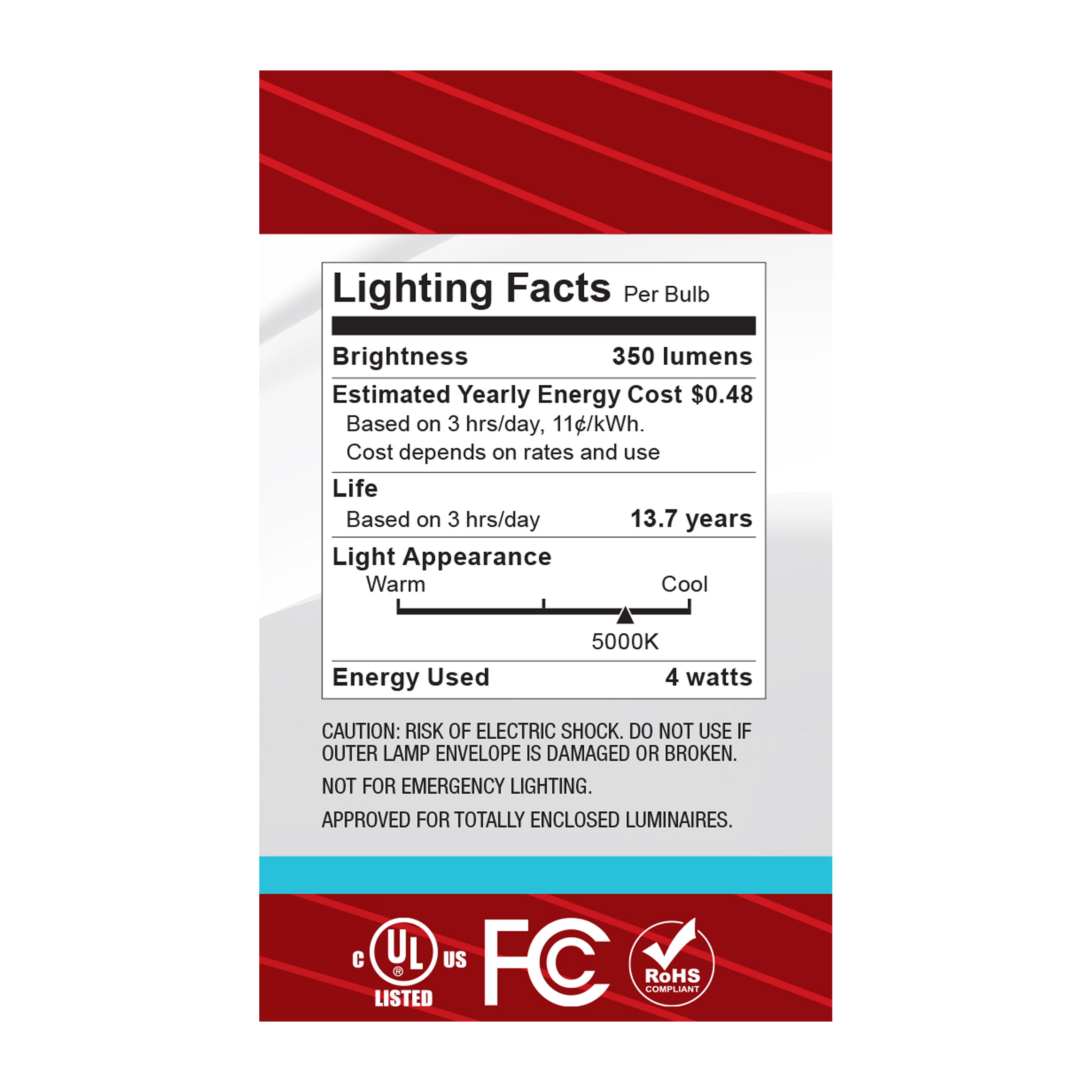 4G16.5/LED/CL/950/120V/E12 - S12473