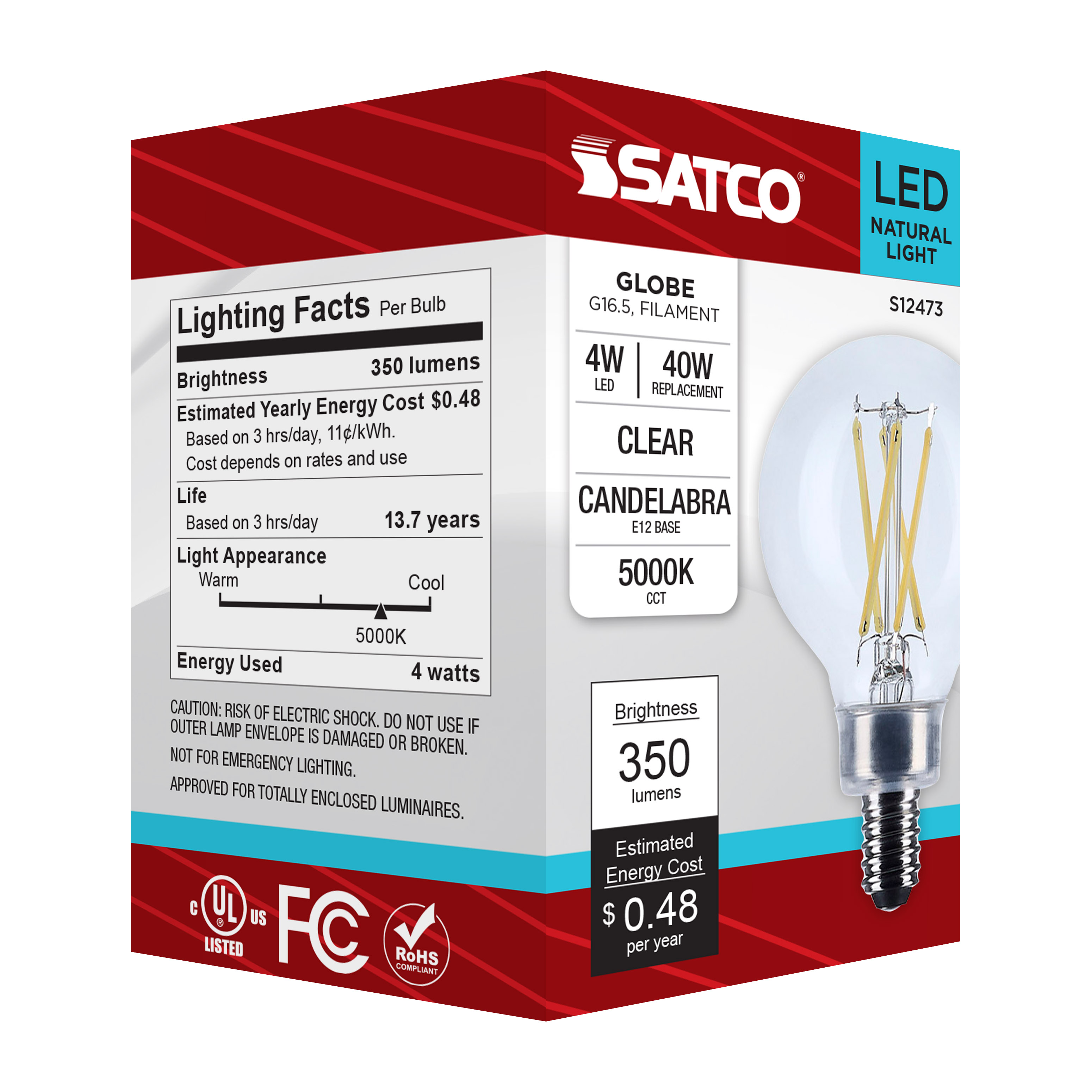 4G16.5/LED/CL/950/120V/E12 - S12473