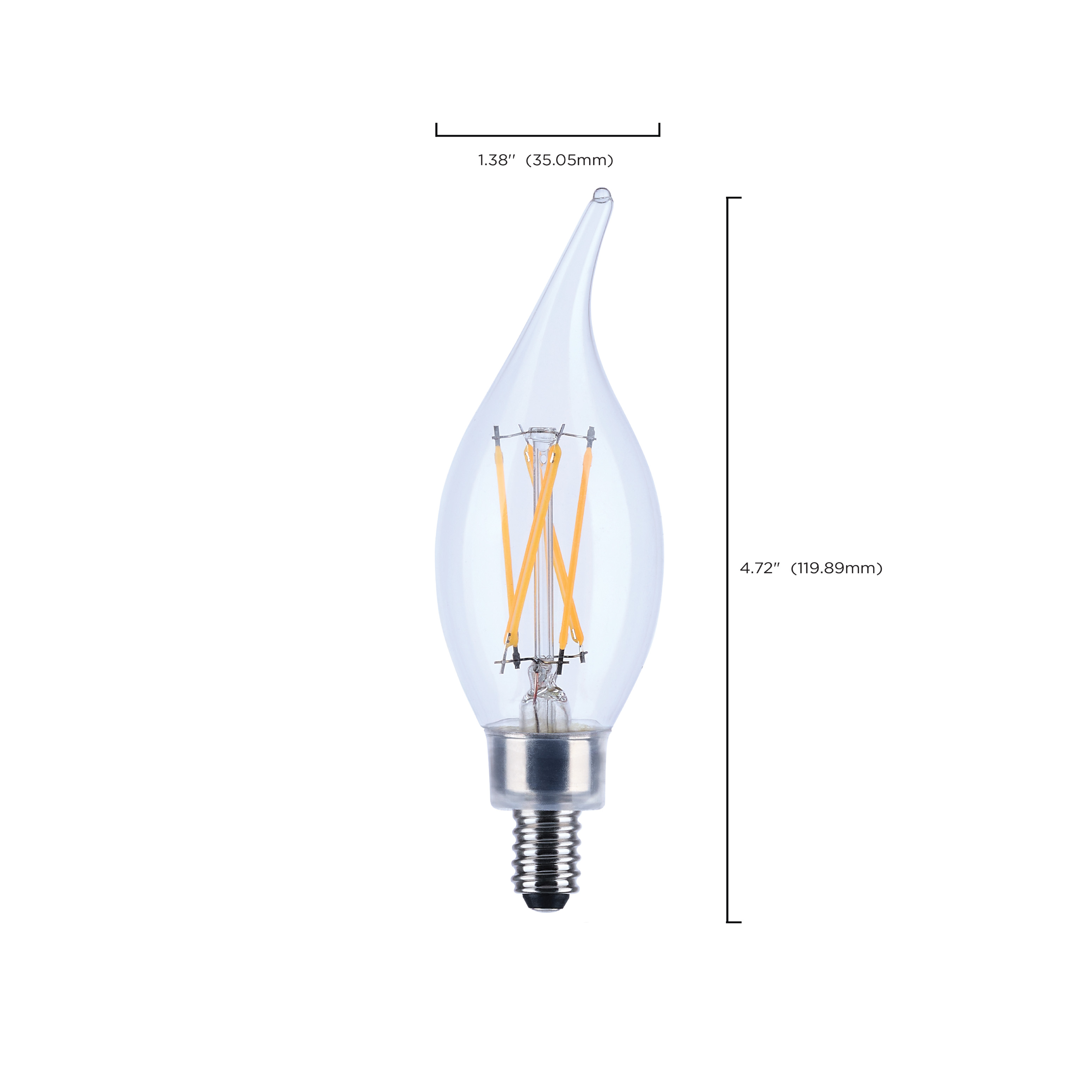 4CA10/LED/930/CL/120V/E12 - S21297