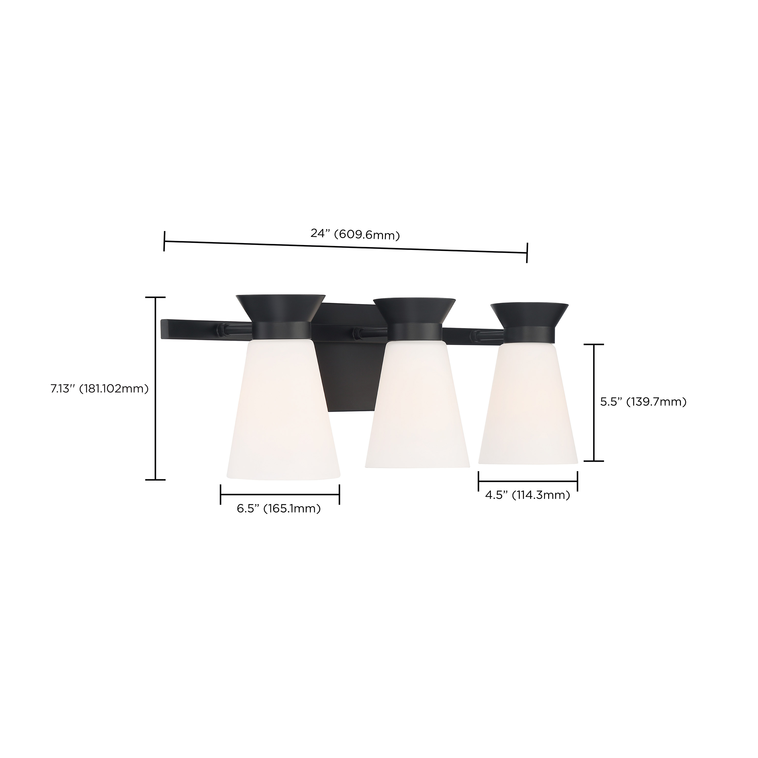 CALETA 3 LIGHT VANITY - 60-7313