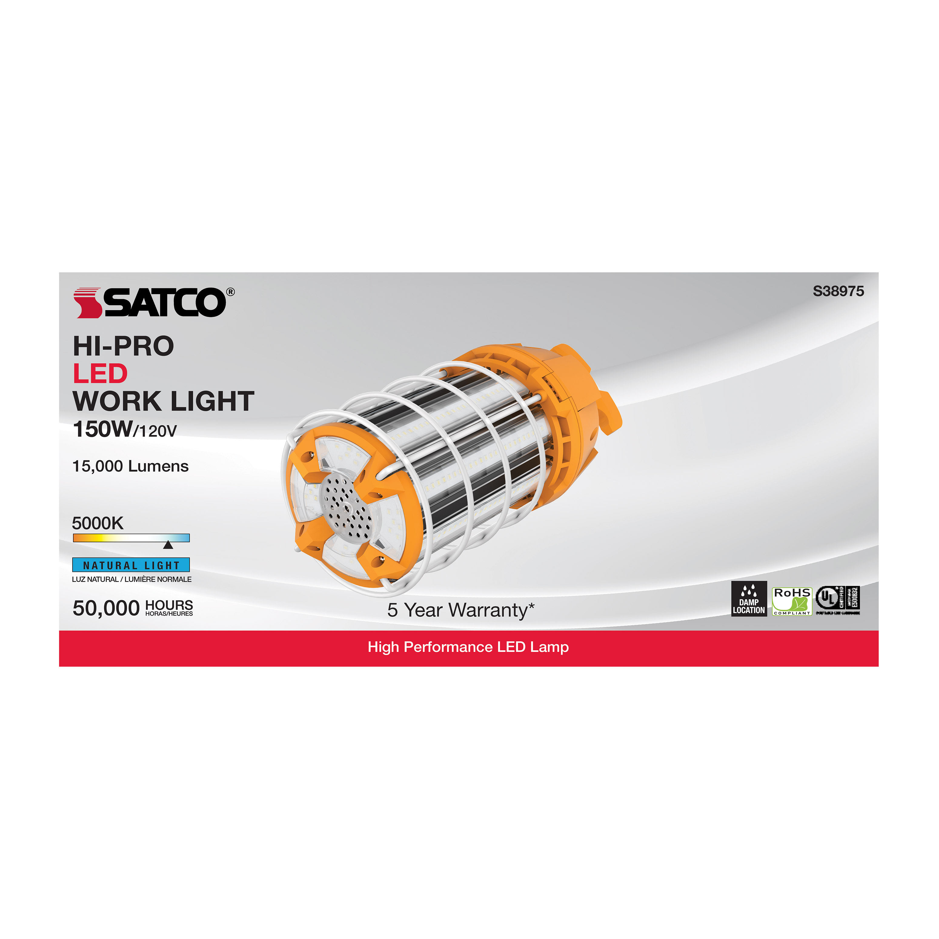 150W/LED/HID/TEMP/5K/120V - S38975