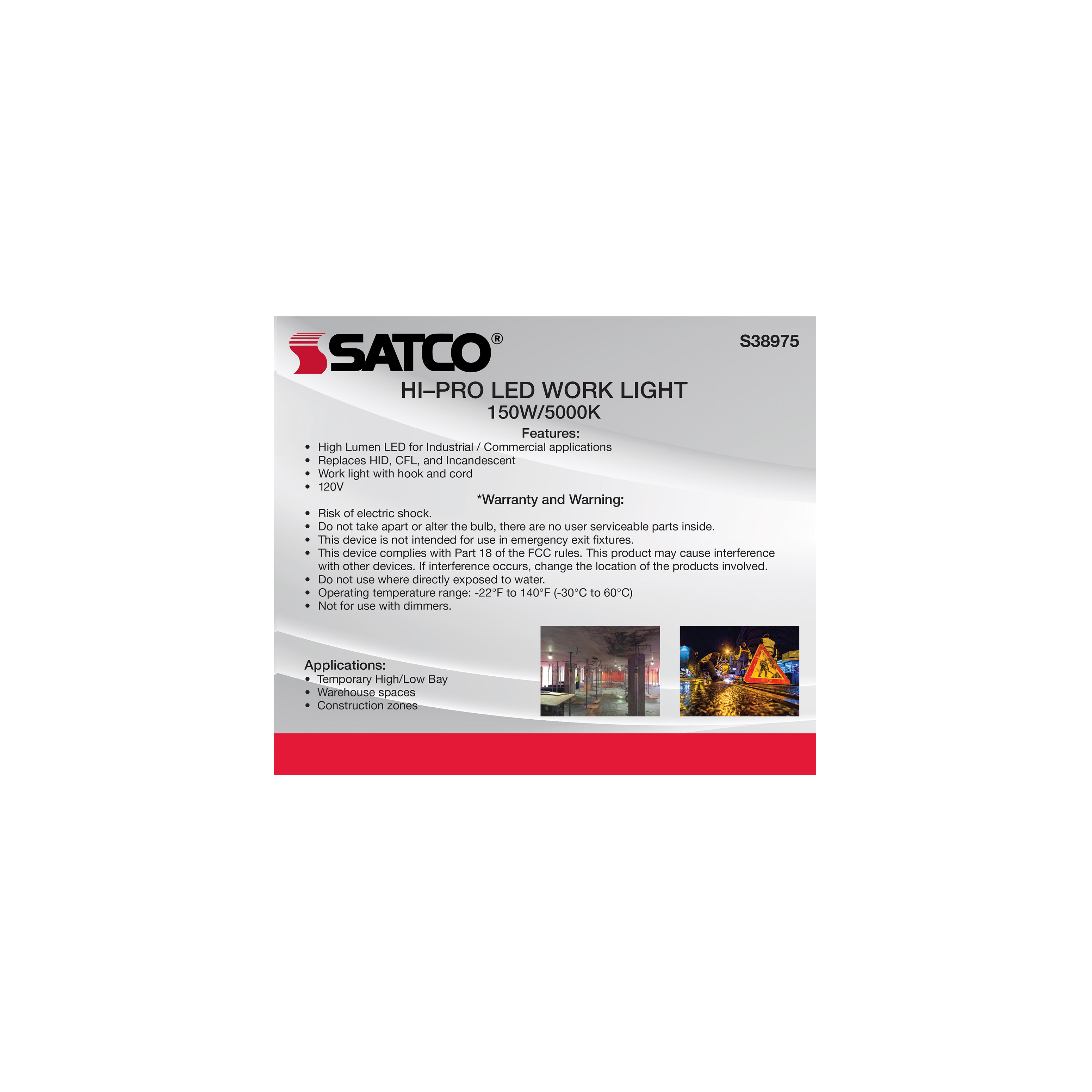 150W/LED/HID/TEMP/5K/120V - S38975