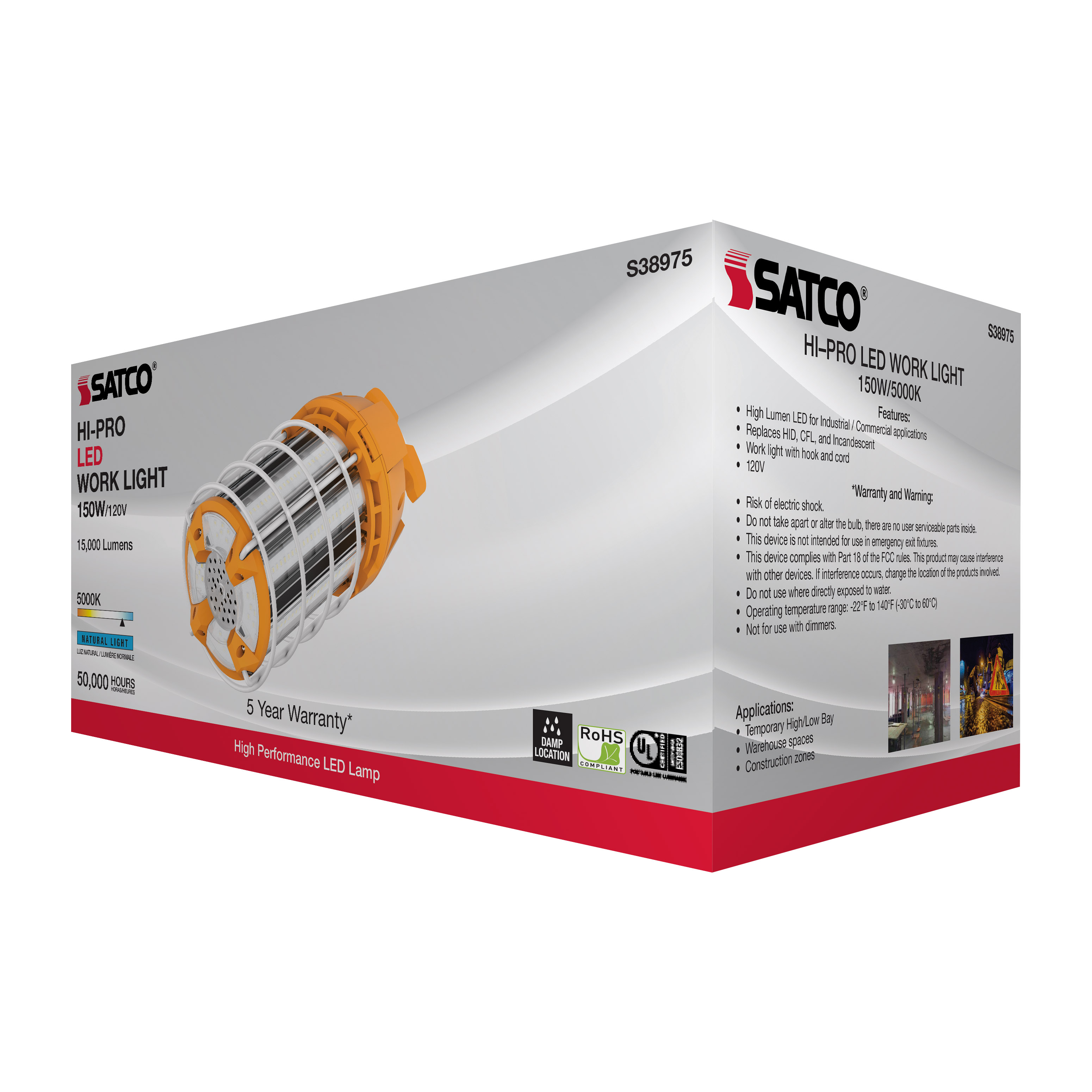 150W/LED/HID/TEMP/5K/120V - S38975