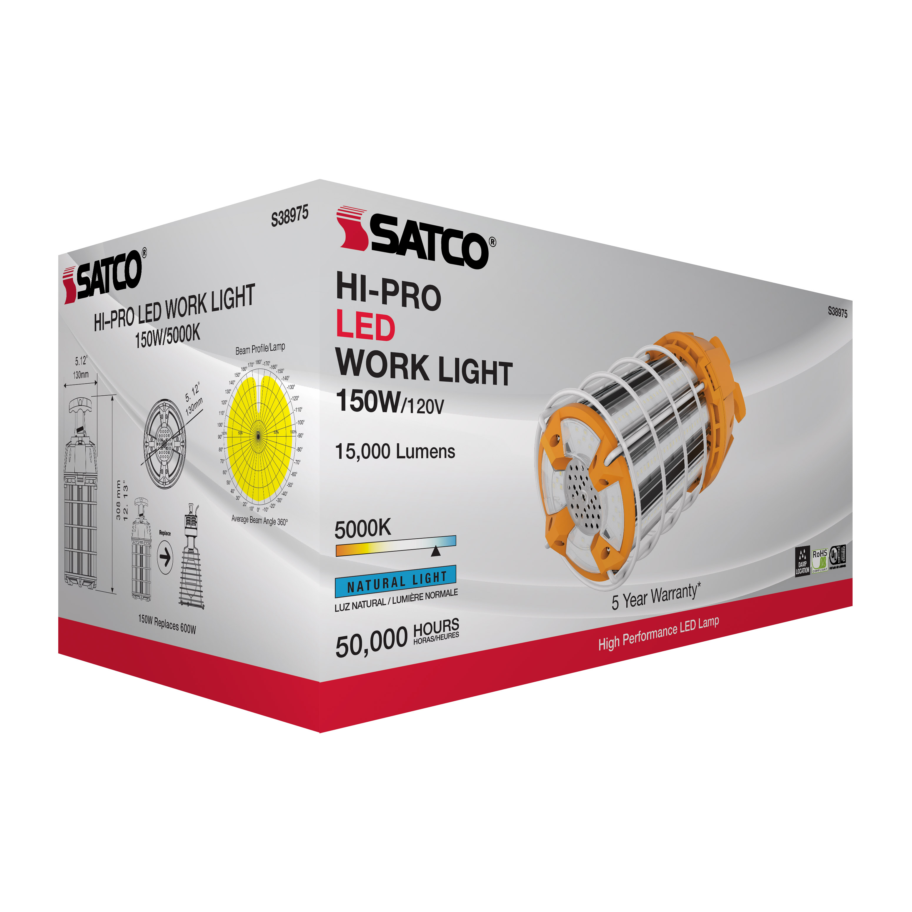 150W/LED/HID/TEMP/5K/120V - S38975