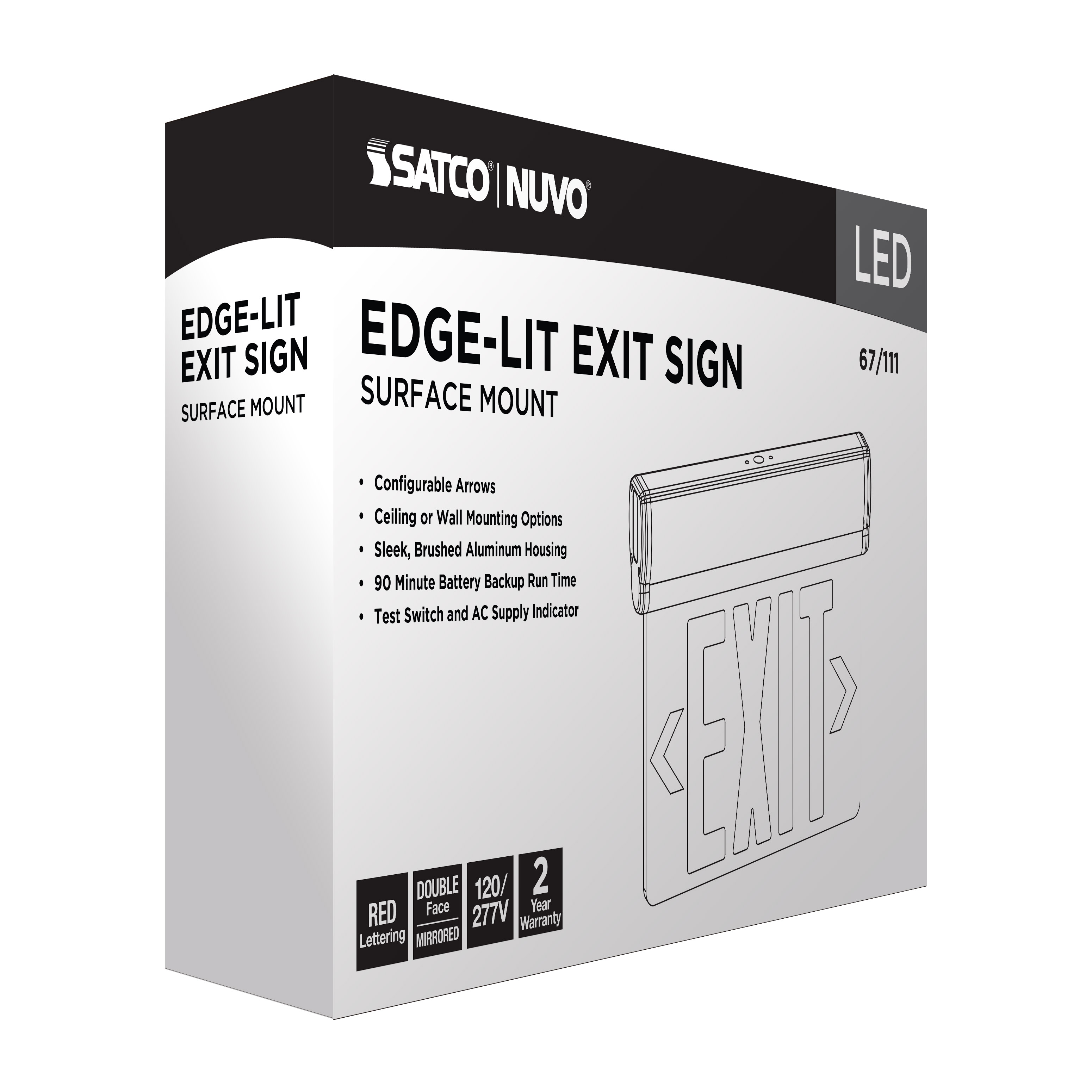 EL EXIT SIGN - DF RD MIR - 67-111