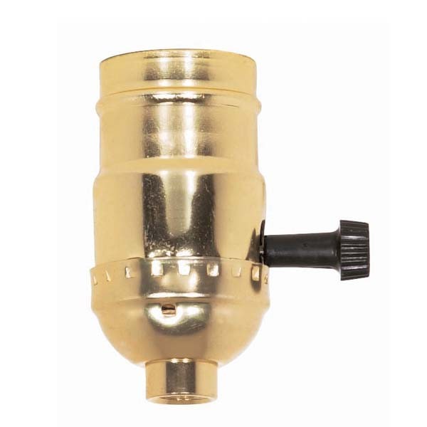 3 WAY GILT MED TURN KNOB SCKT - 90-412