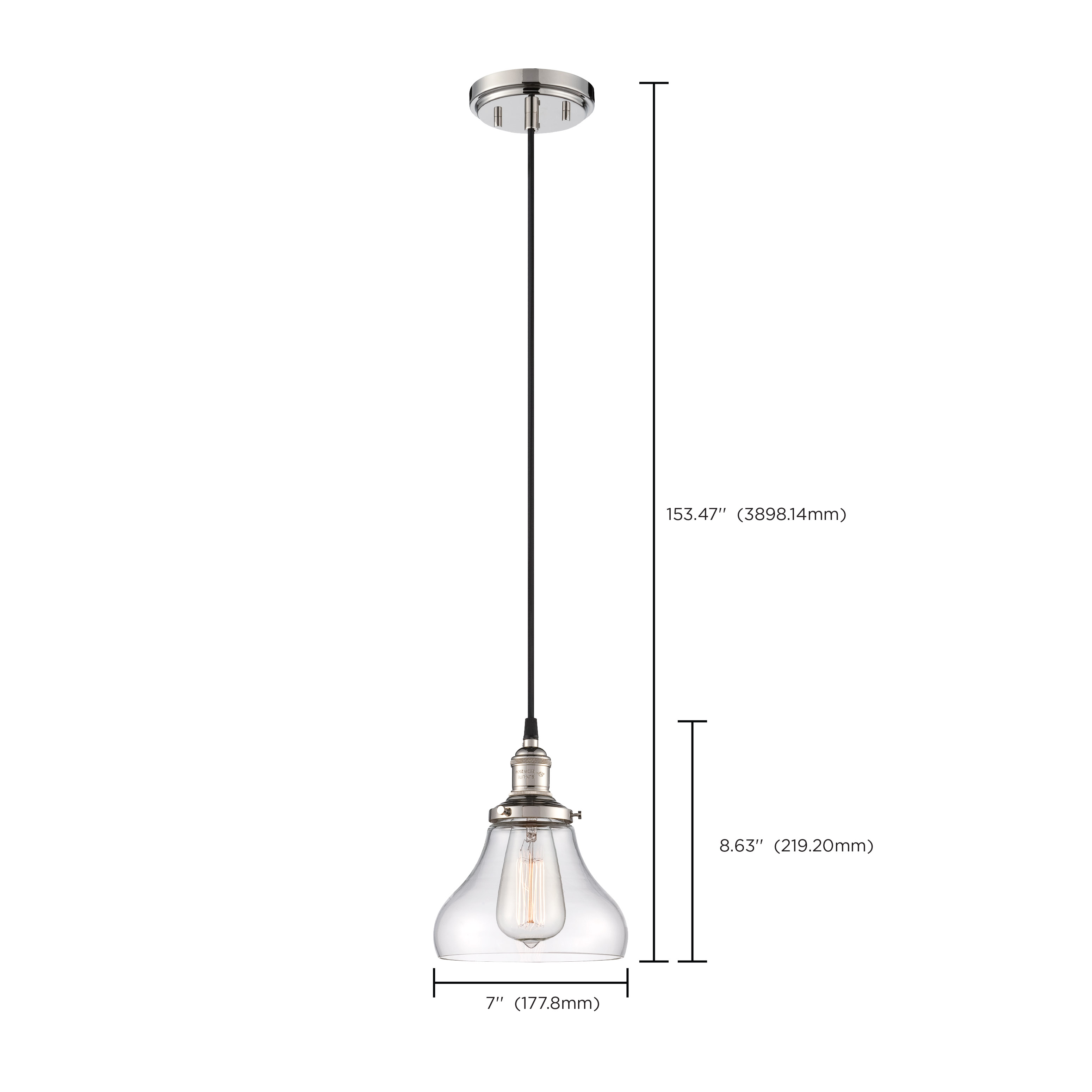 1 LT VINTAGE PENDANT - 60-5403