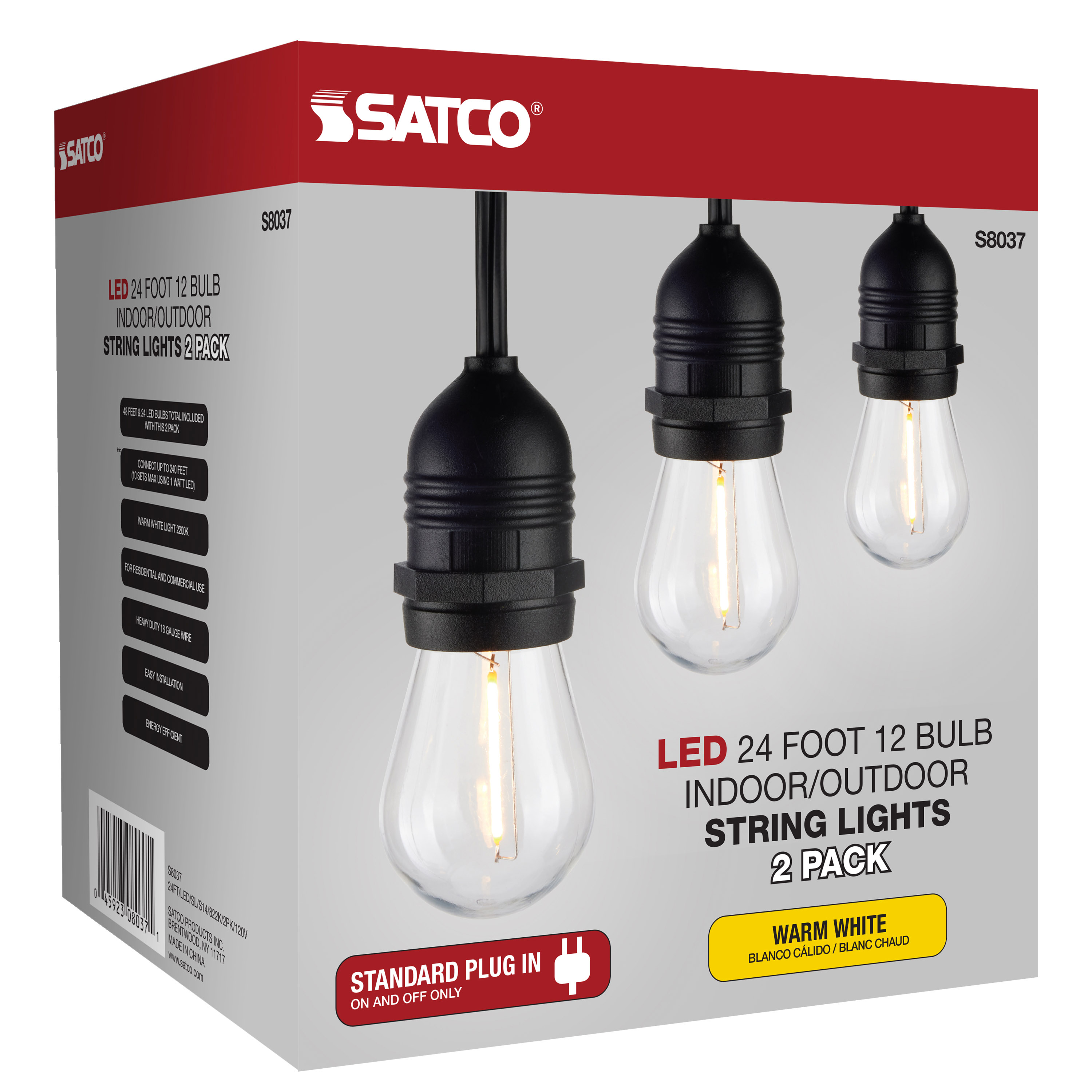 24FT/LED/SL/S14/822K/2PK/120V - S8037