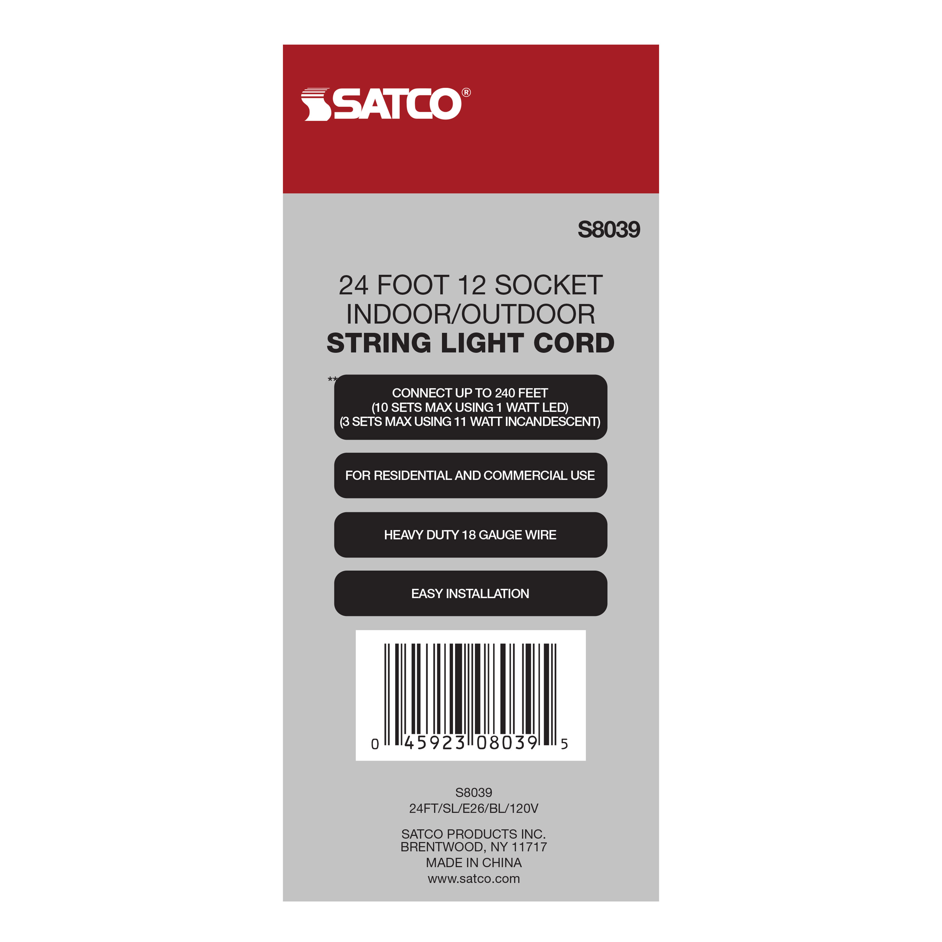 24FT/SL/E26/BL/120V - S8039
