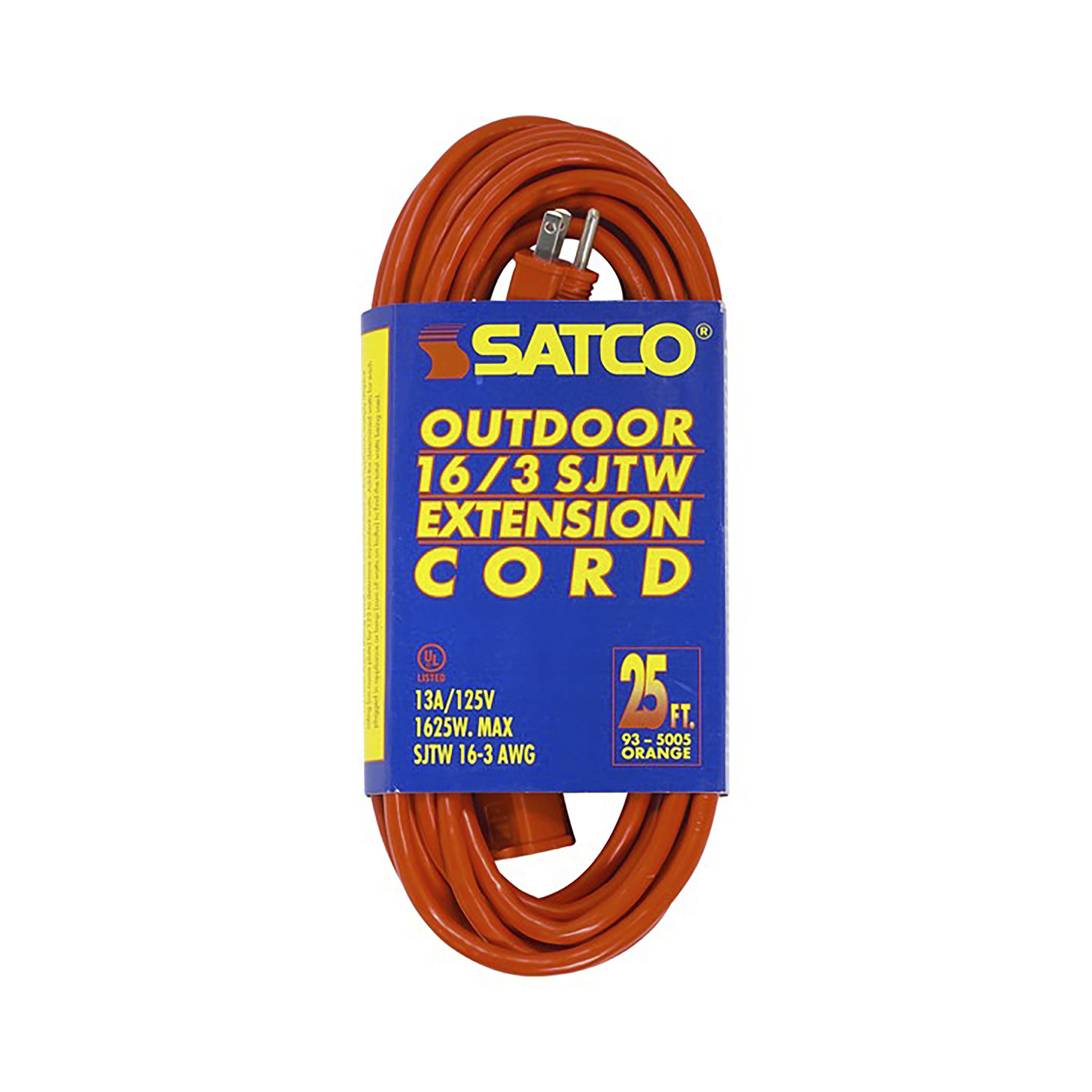 25 FT 16-3 SJTW ORANGE CORD - 93-5005