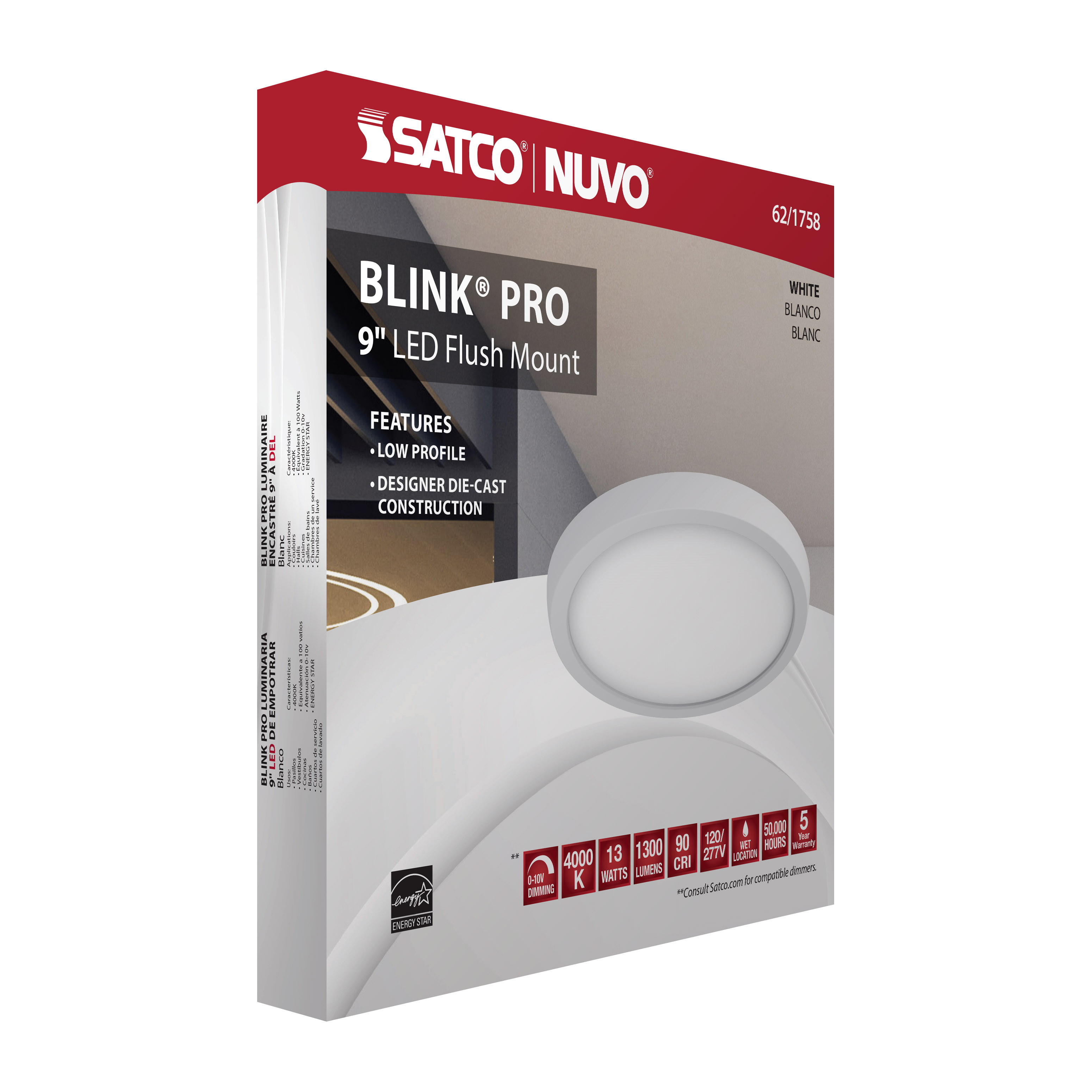 BLINK LED 9" ROUND 13W 0-10V - 62-1758