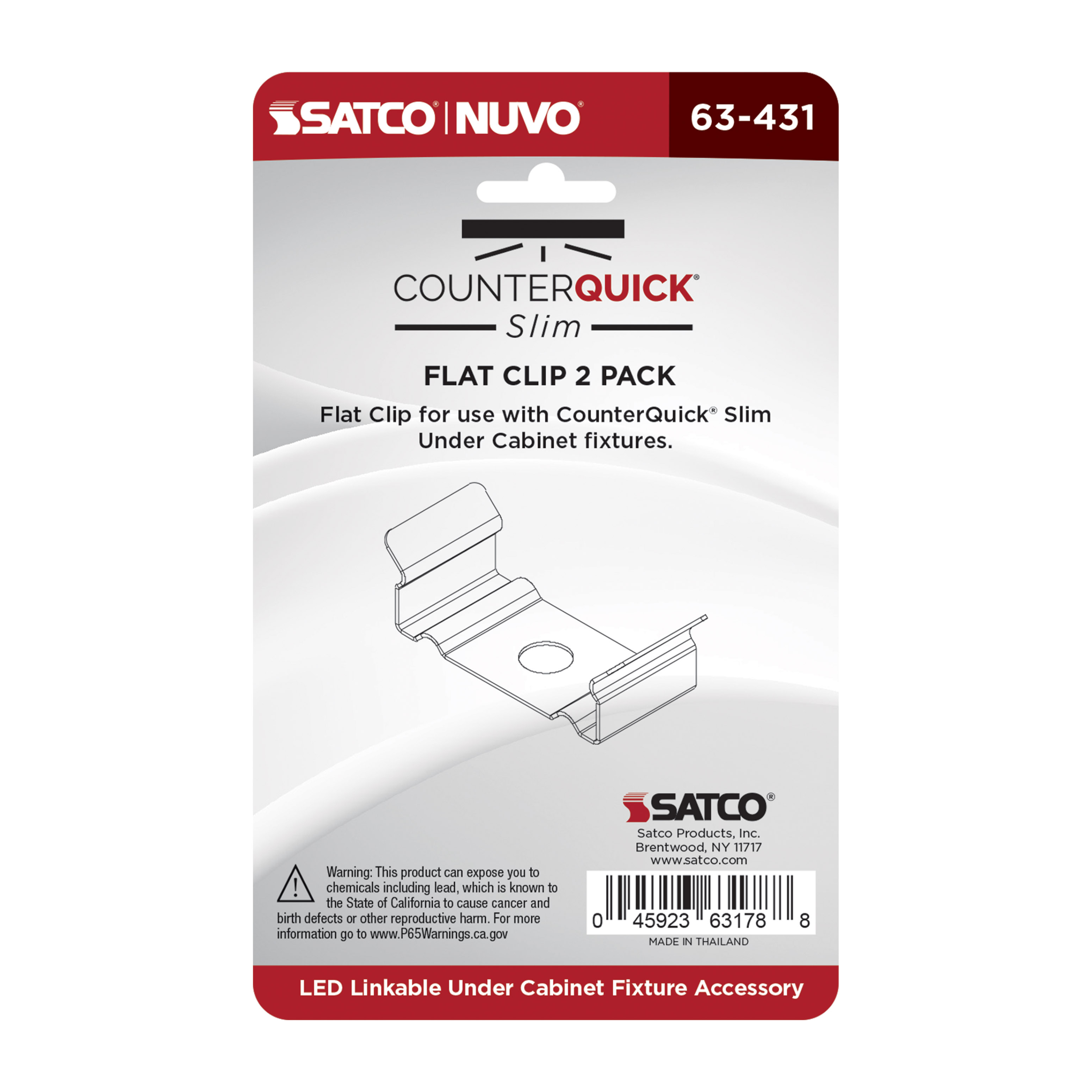 COUNTERQUICKSLIM CLIP FLAT - 63-431