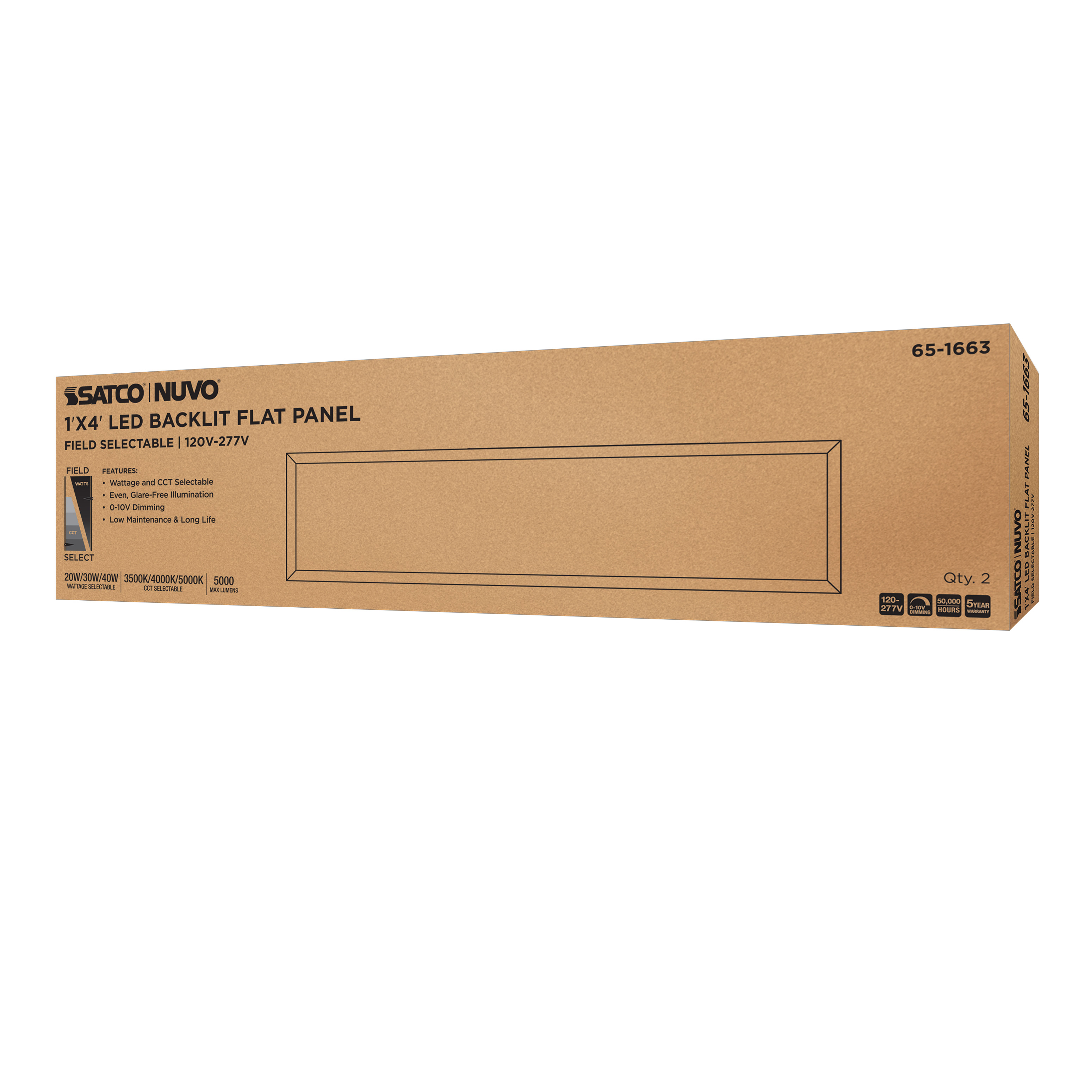 1X4 LED BACKLIT FLAT PANEL - 65-1663