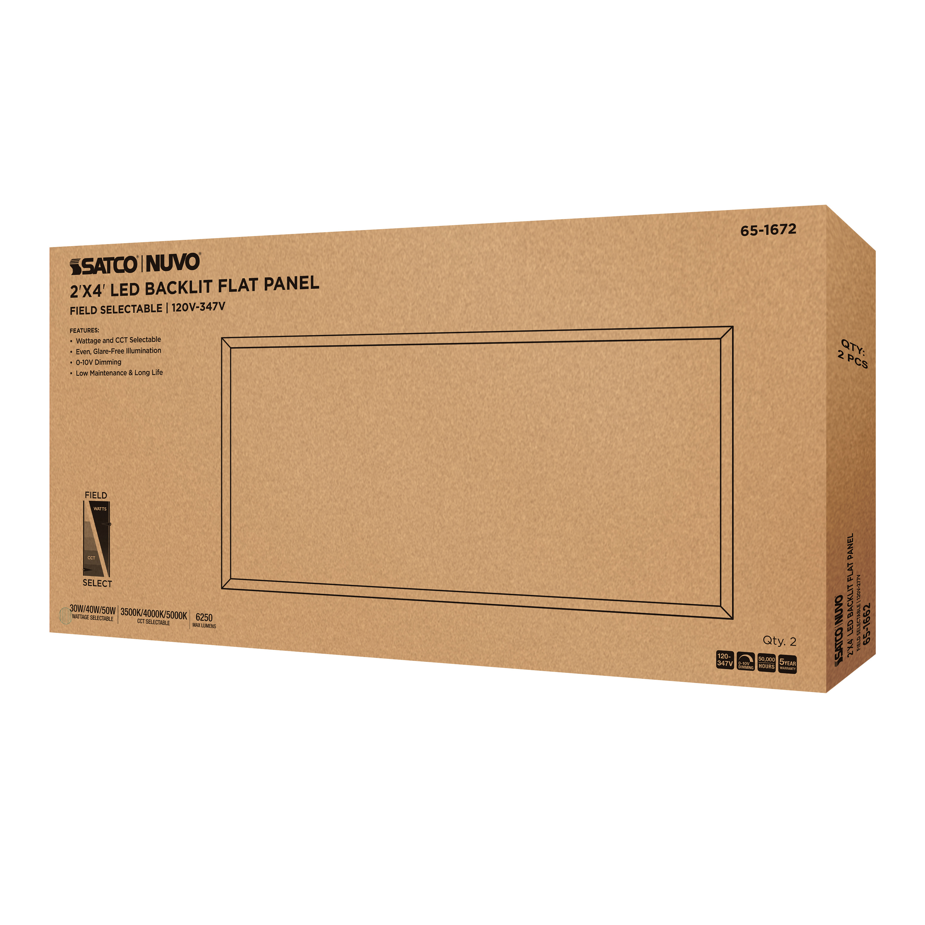2X4 LED BACKLIT FLAT PANEL - 65-1672