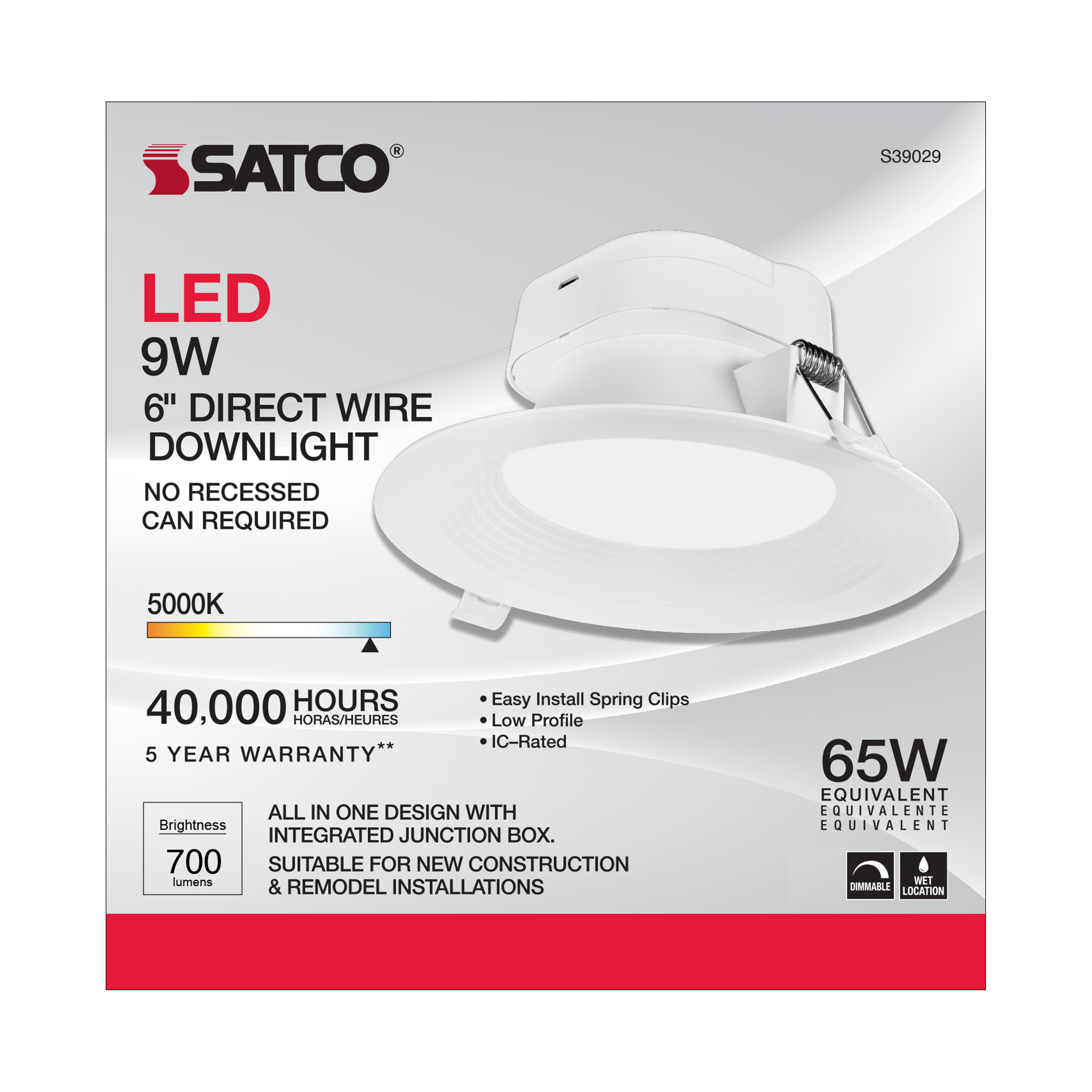 9WLED/DW/RDL/5-6/50K/120V - S39029