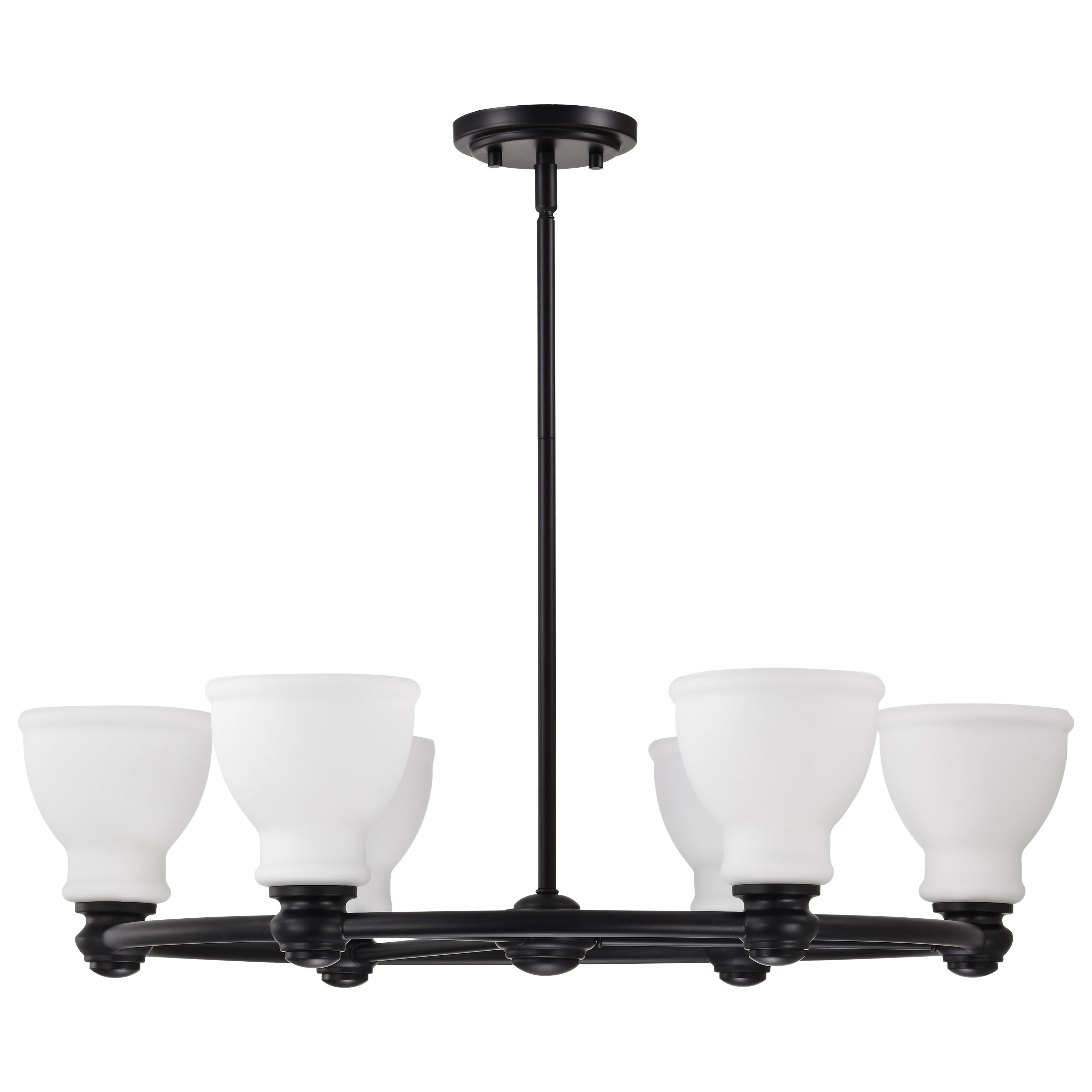 RUSSEL 6 LIGHT CHANDELIER - 60-8027