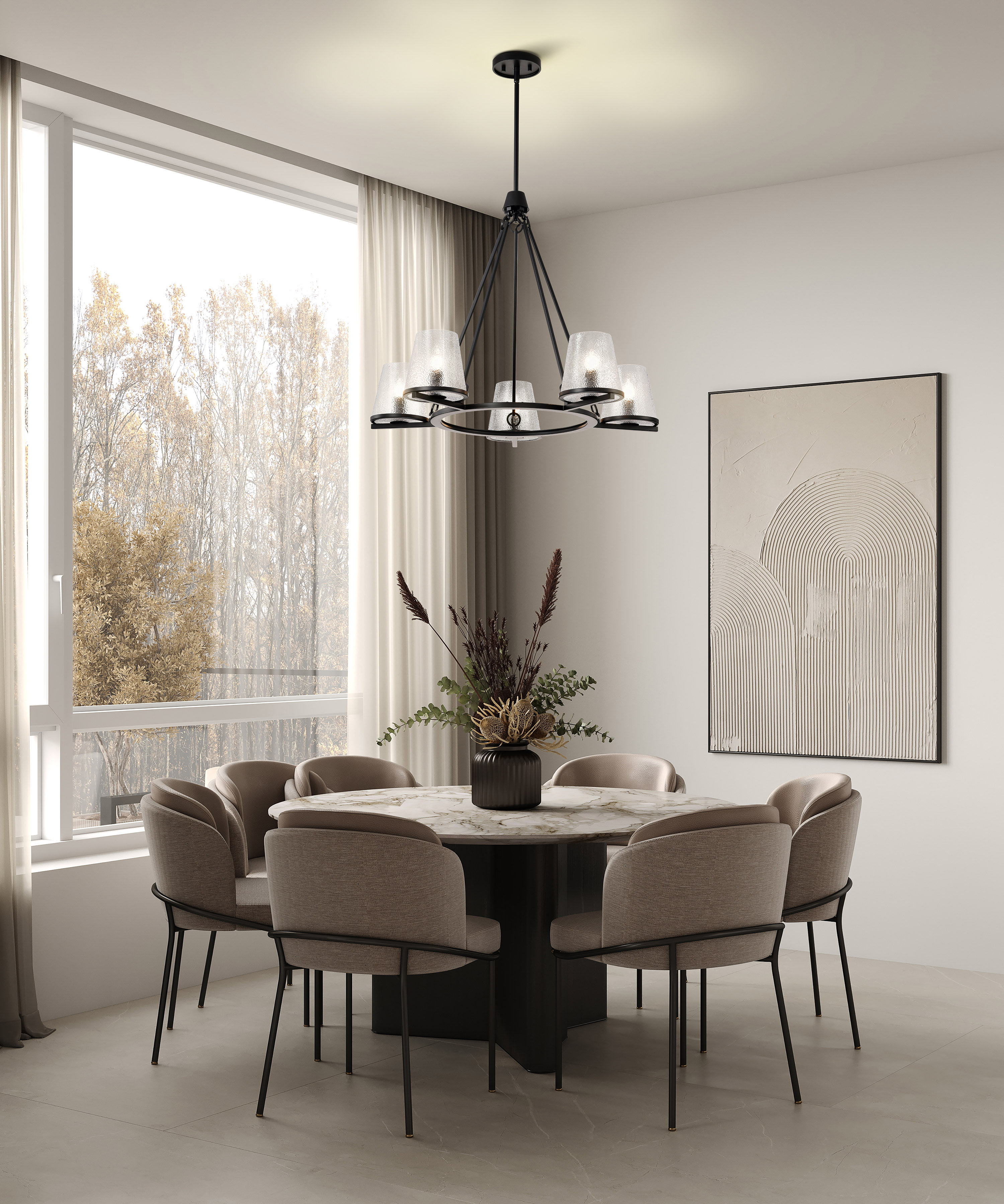 VALENTINE 5 LIGHT CHANDELIER - 60-8258