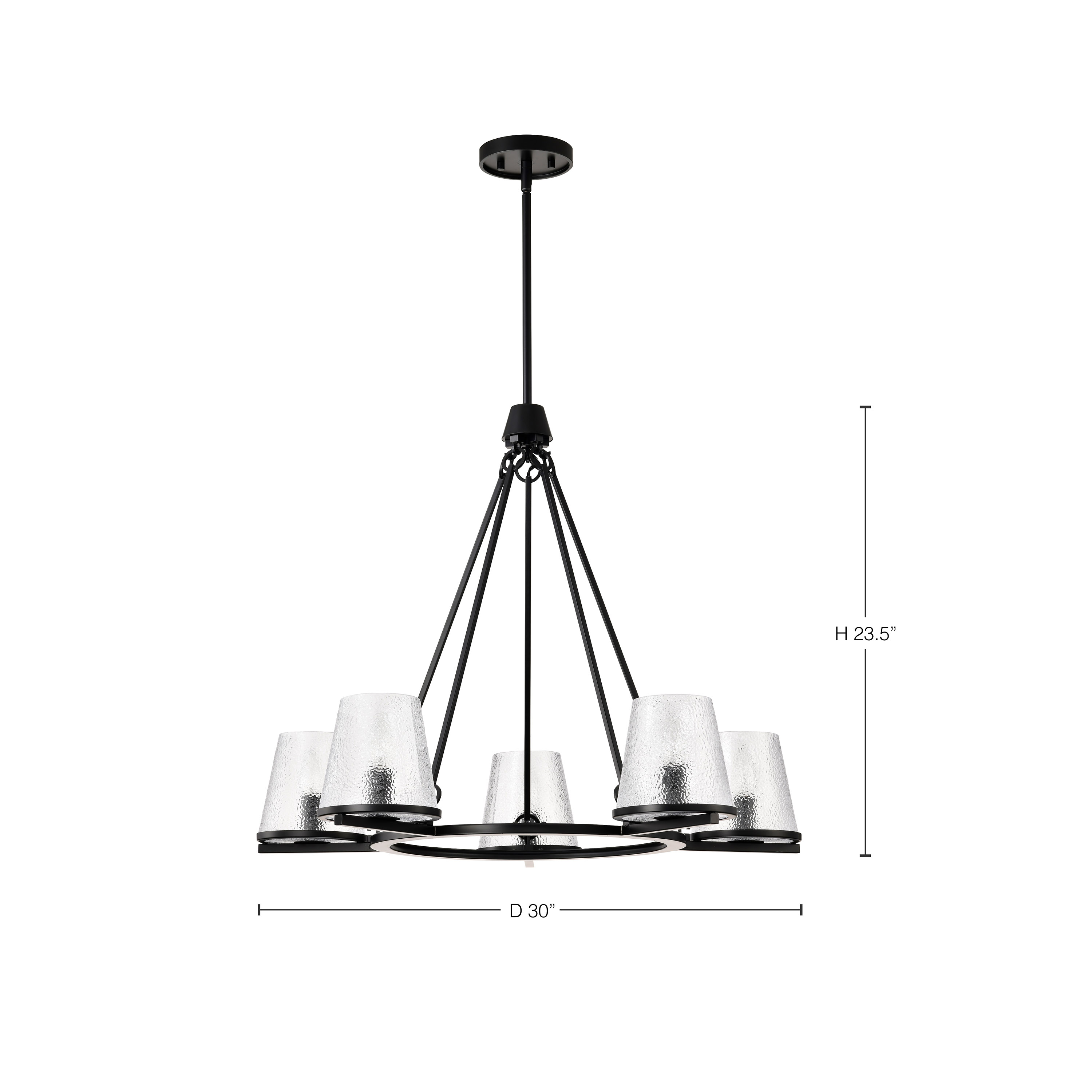 VALENTINE 5 LIGHT CHANDELIER - 60-8258