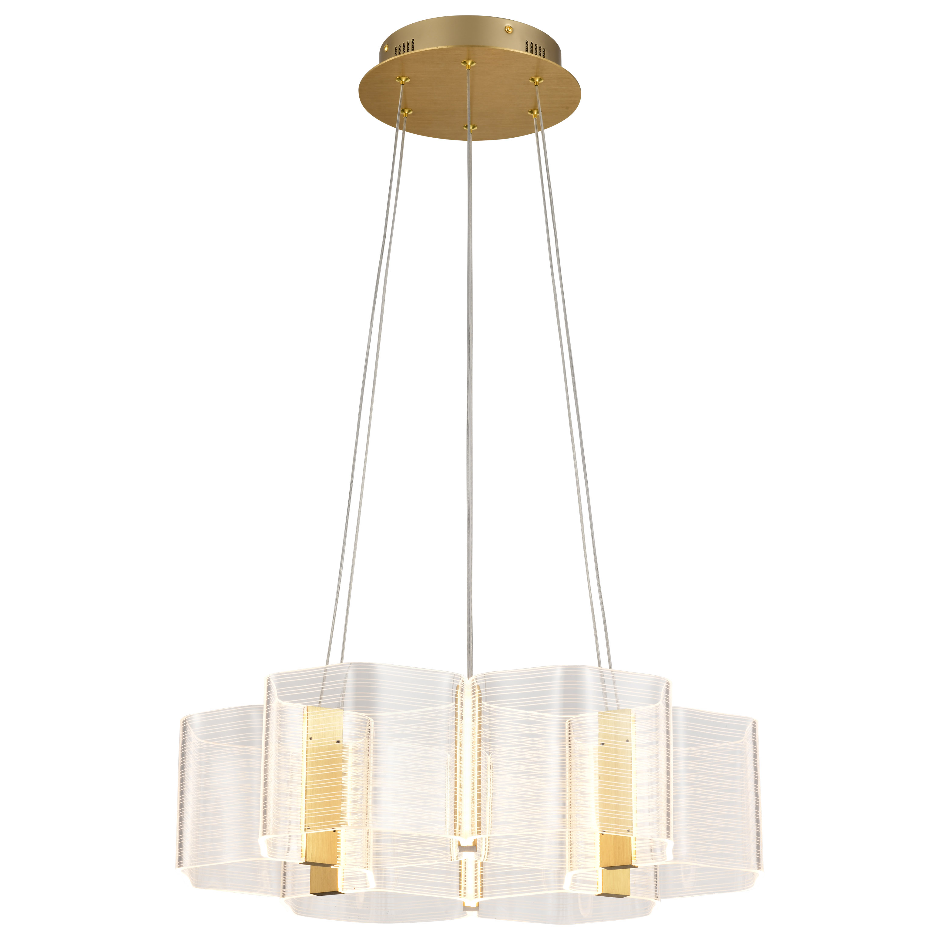 KENZO LED 6 LIGHT CHANDELIER - 62-2403