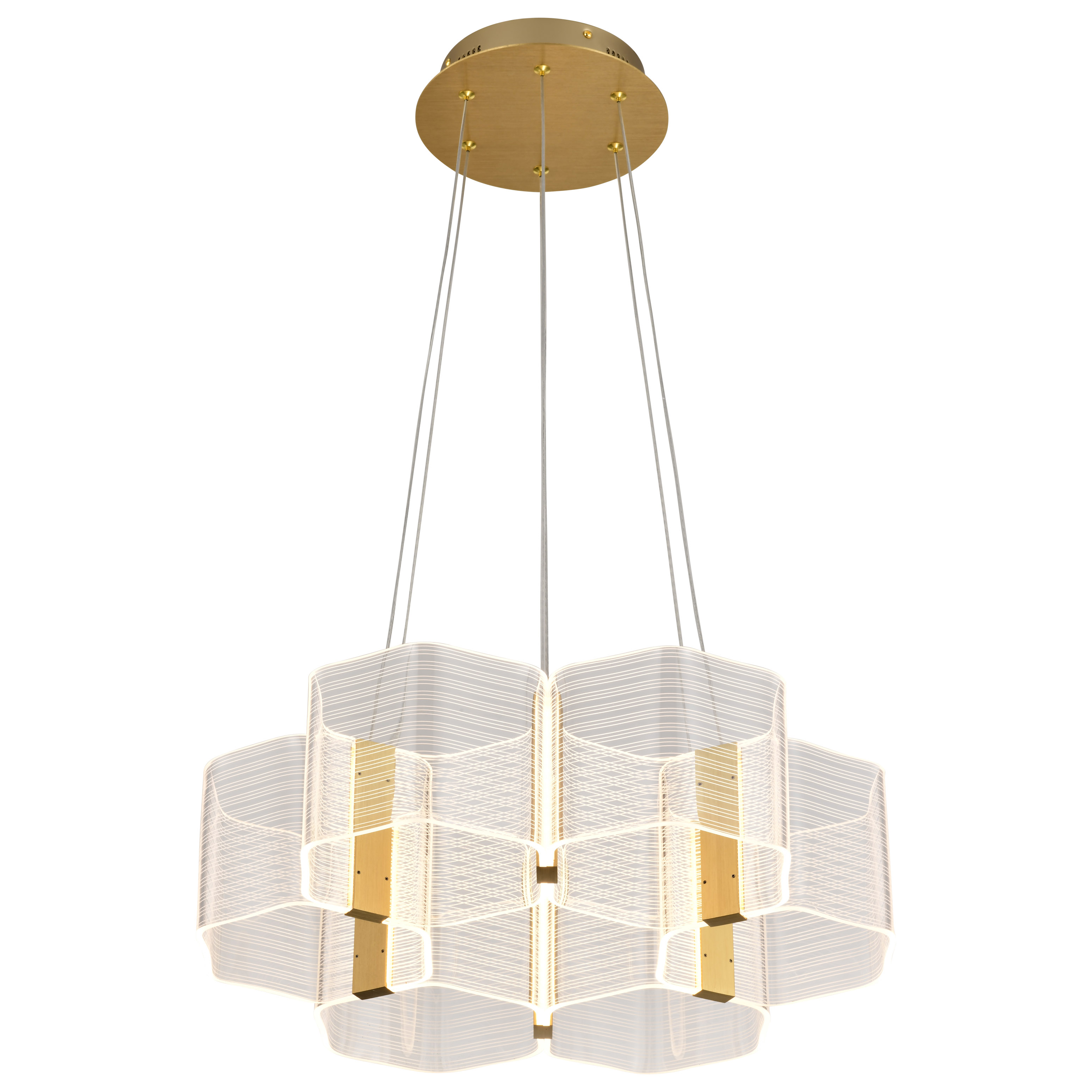 KENZO LED 6 LIGHT CHANDELIER - 62-2403