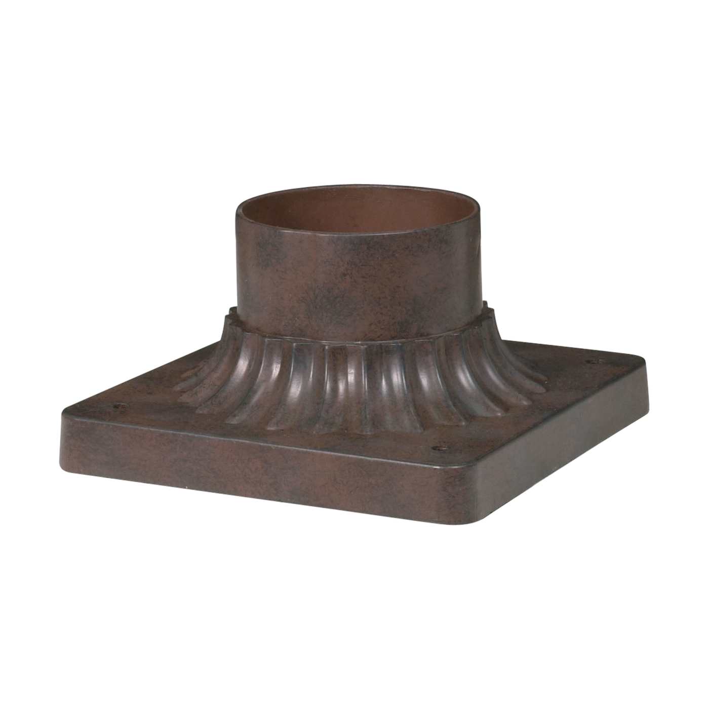 ALUMINUM POST BASE OLD BRONZE - 25-1203