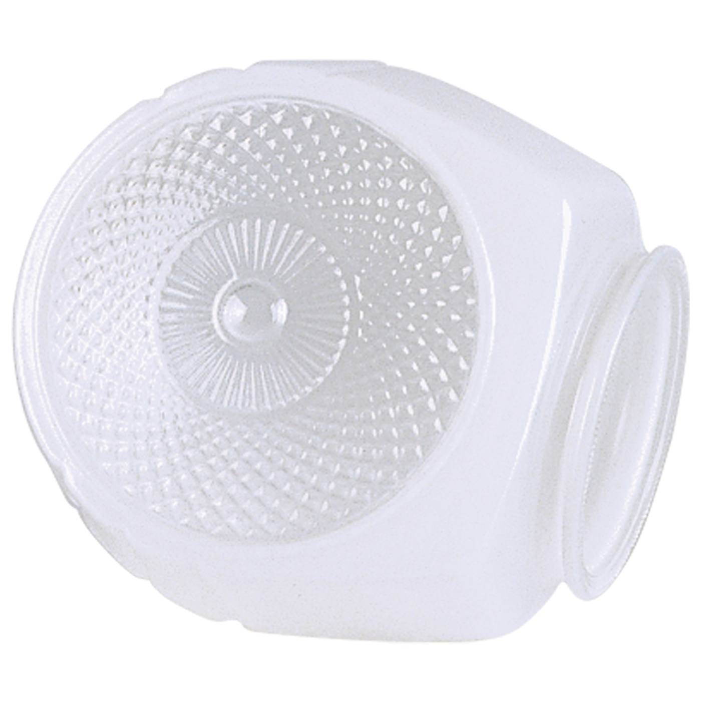 WHT/CLR BATH SHADE 3 1/4 FITTE - 50-111