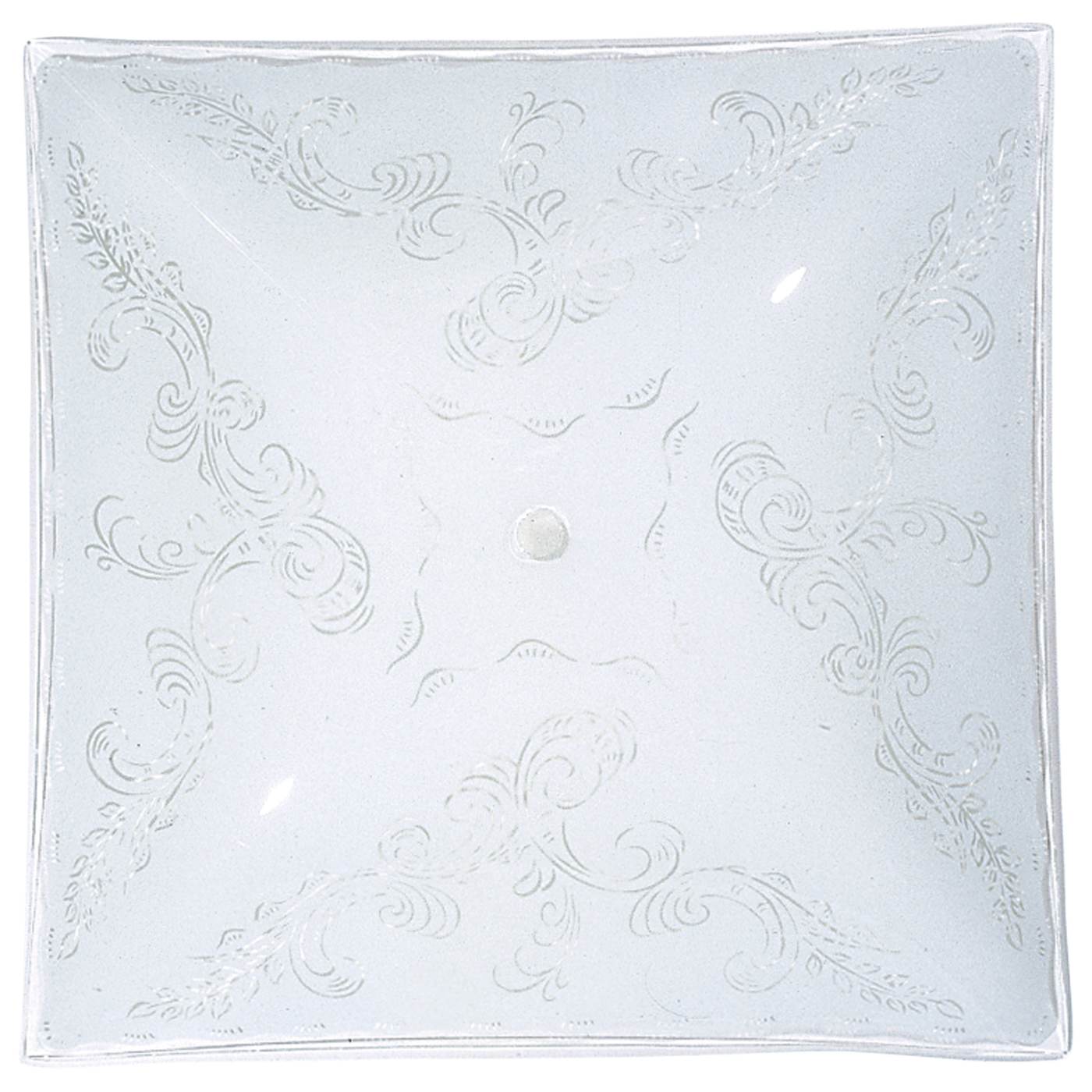 14" WHT FANCY SQ - 50-191