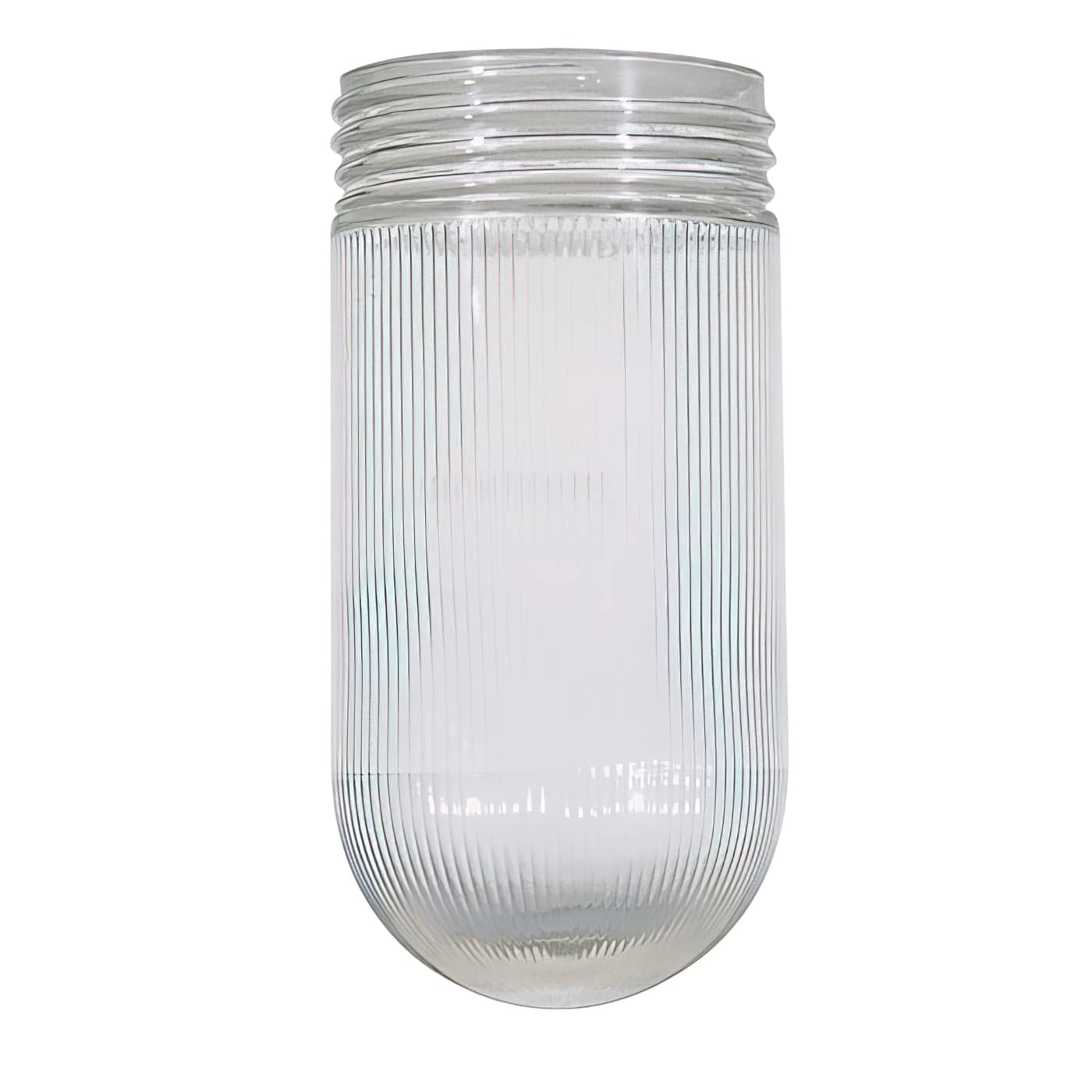 CLEAR RIBBED GLASS JELLY JAR - 50-547