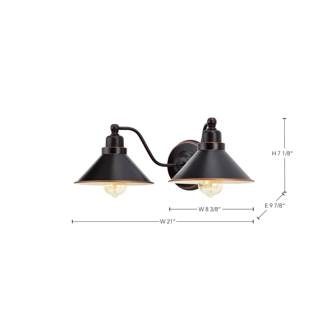 BRIDGEVIEW 2 LT WALL SCONCE - 60-1711