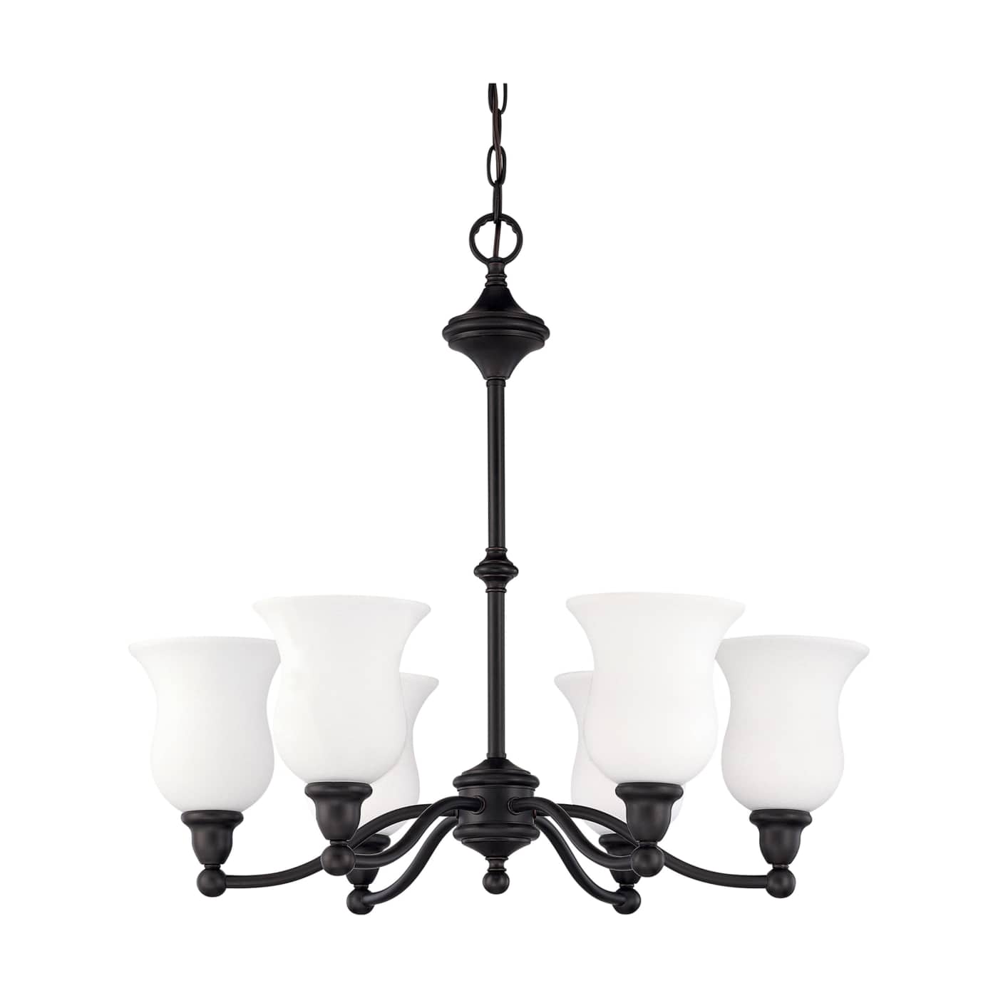 GLENWOOD ES 6 LT CHANDELIER - 60-2427