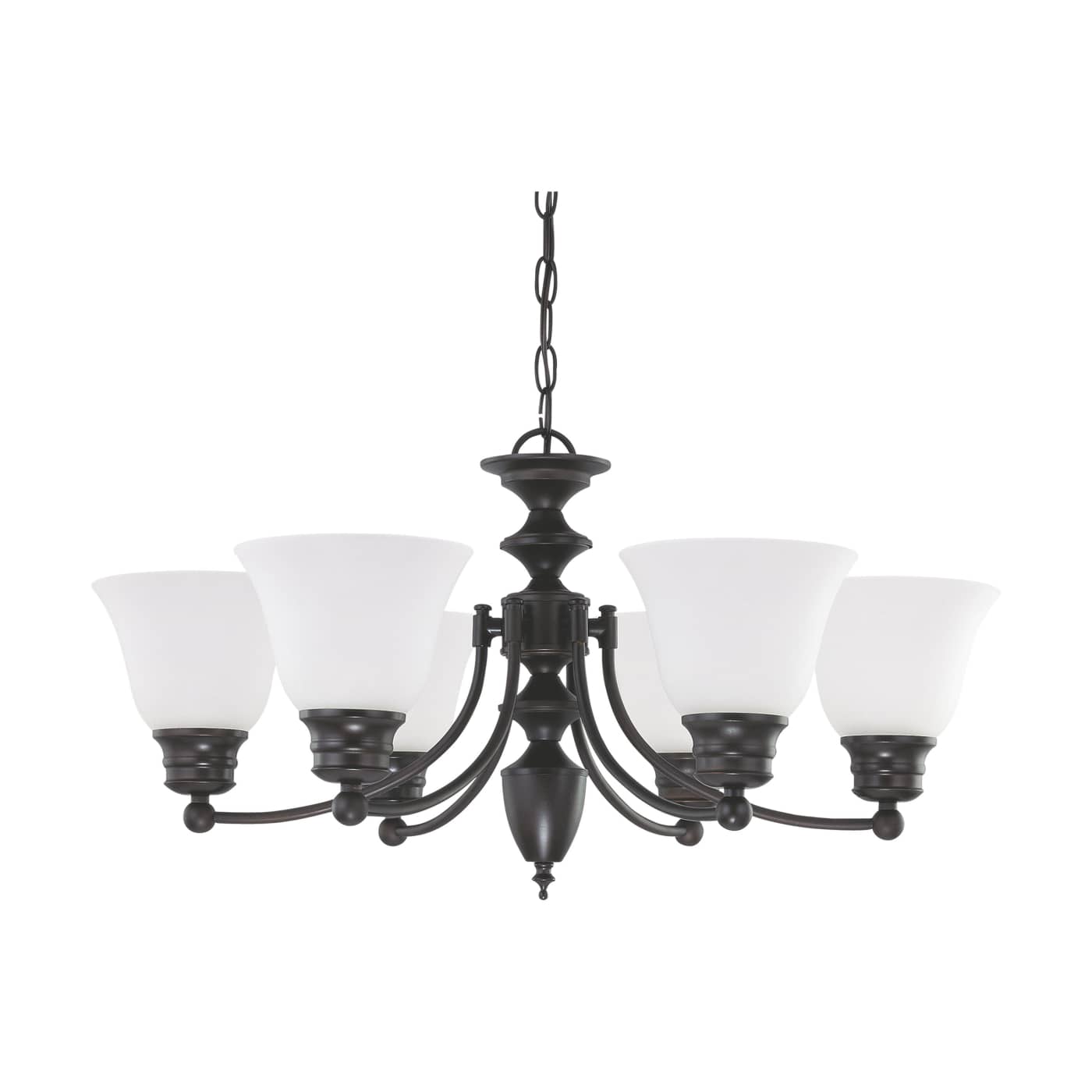 EMPIRE 6 LIGHT 26" CHANDELIER - 60-3169
