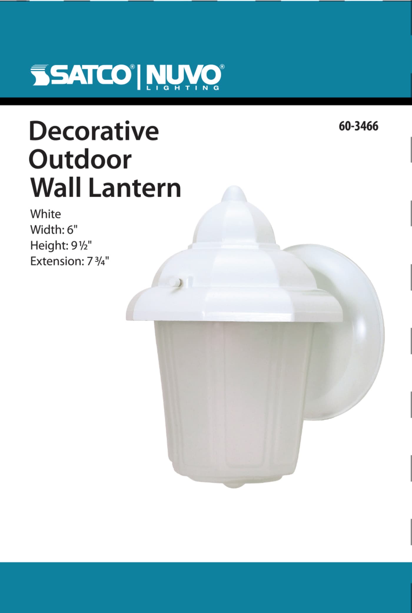 1 LT HOOD OUTDOOR WALL LANTERN - 60-3466