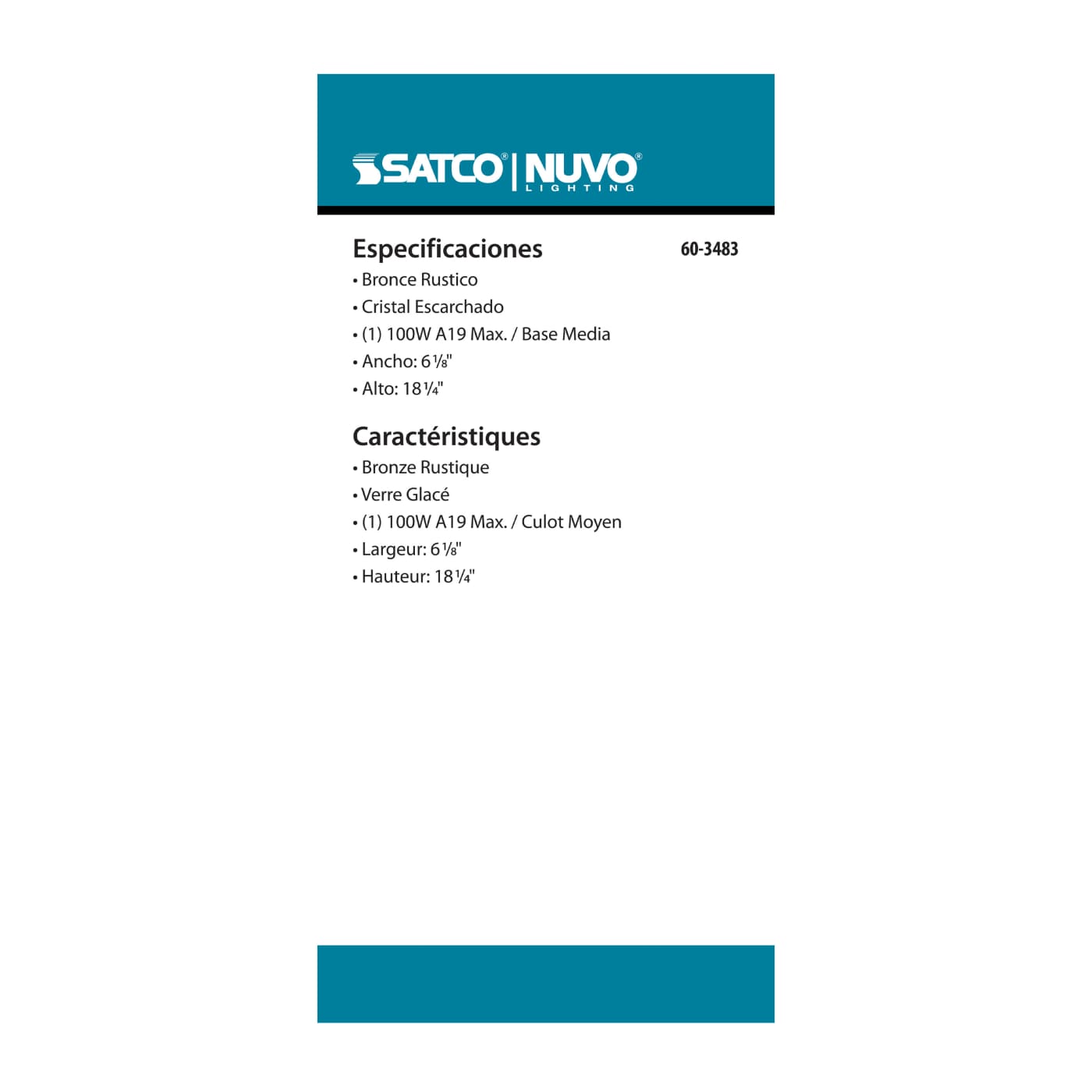 ADAMS 1 LGT 17 OUTDOOR POST - 60-3483