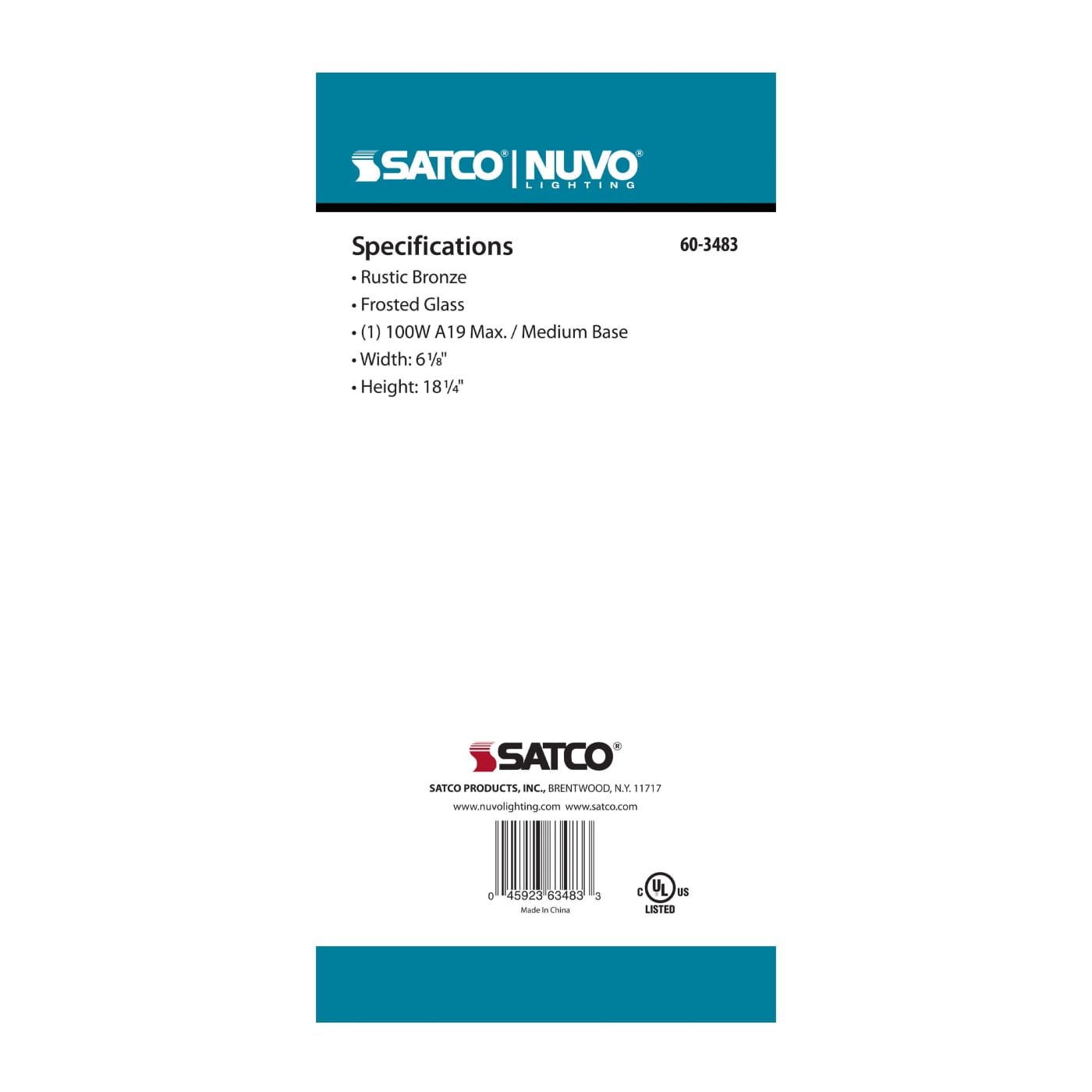 ADAMS 1 LGT 17 OUTDOOR POST - 60-3483