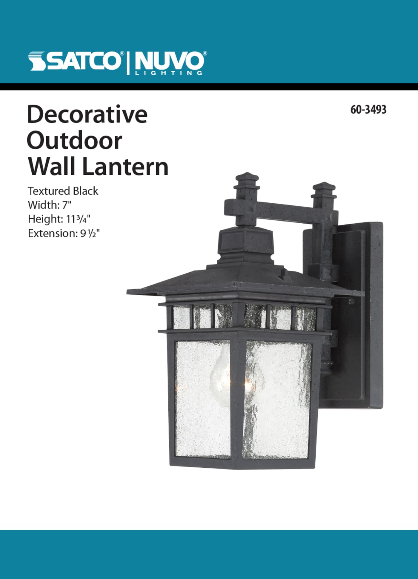 COVE NECK 1 LGT OUTDOOR WALL - 60-3493