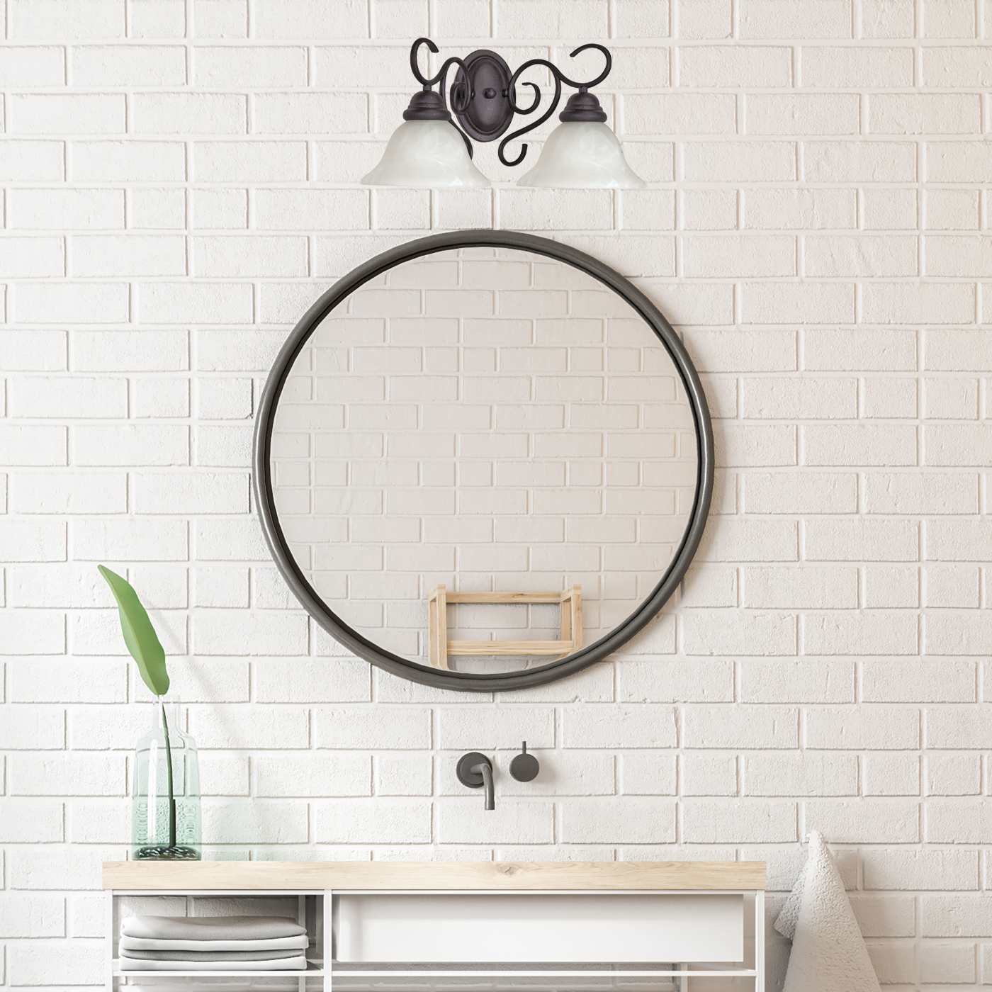 CASTILLO 2 LT VANITY FIXTURE - 60-388