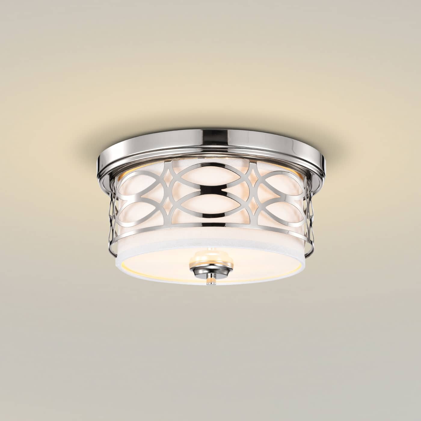 HARLOW 2 LIGHT FLUSH DOME - 60-4627